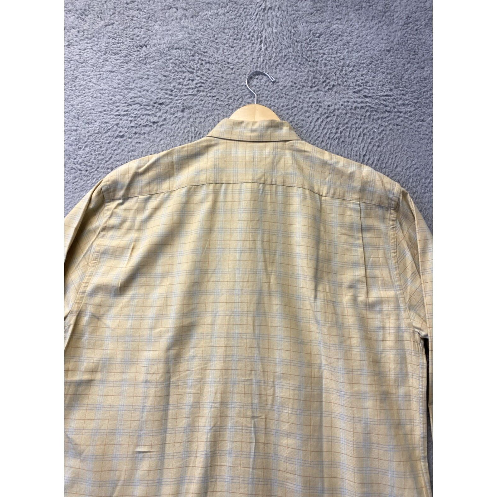 Ralph Lauren Joseph Abboud Gold Plaid Button-Up Shirt Mens Size M Long Sleeve Casual Workwear Size US M / EU 48-50 / 2 - 8 Thumbnail