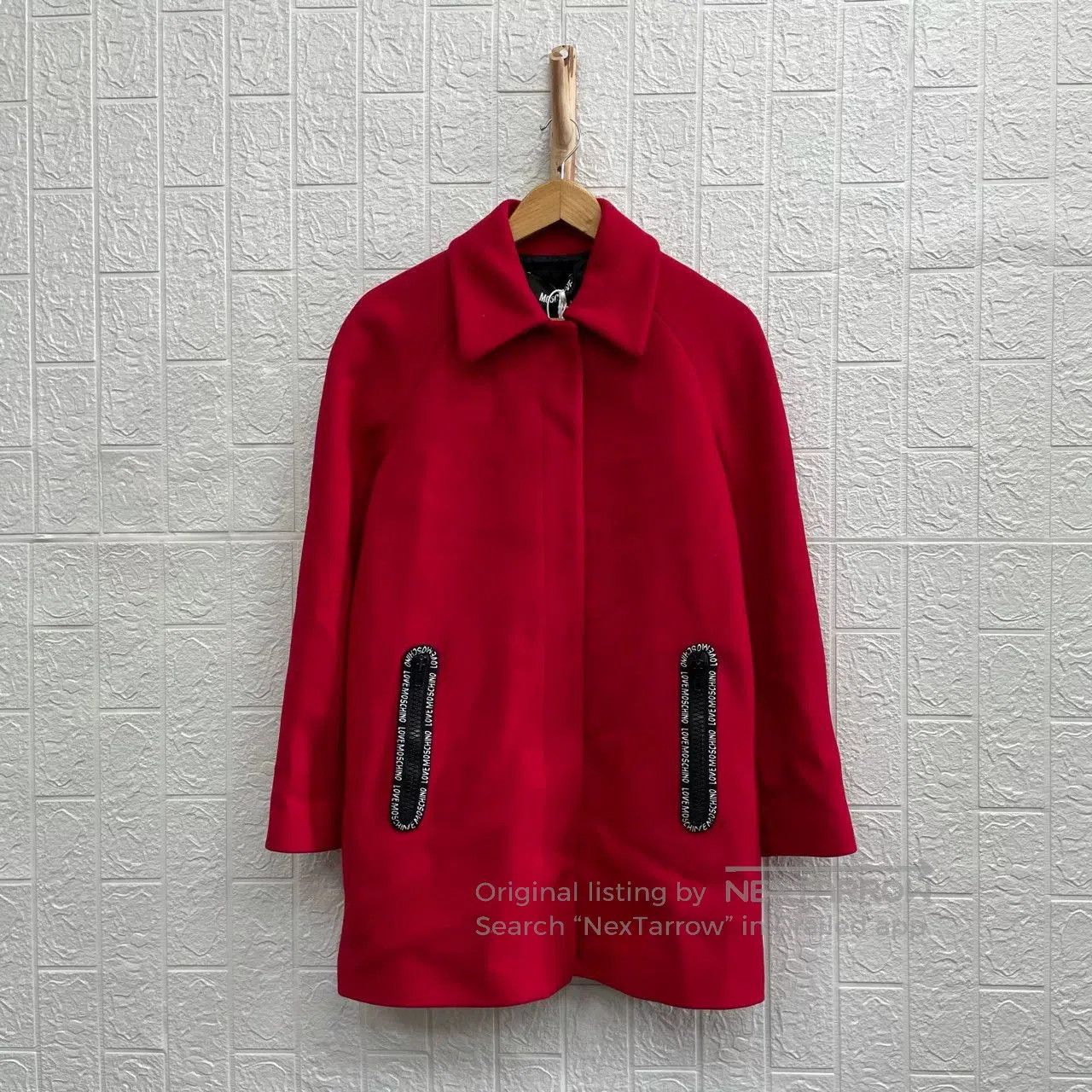 Moschino MOSCHINO Red Coat Size 40. Size S / US 4 / IT 40 - 1 Thumbnail