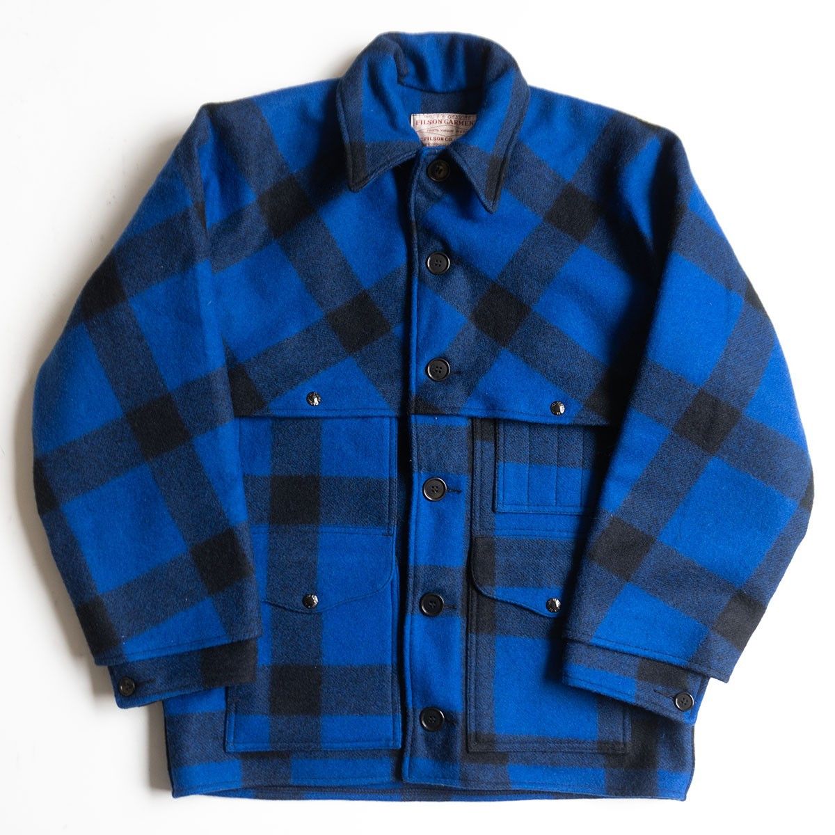 Filson Filson Double Mackinaw Cruiser Jacket Blue Size 40 Size US XXS / EU 40 - 1 Thumbnail