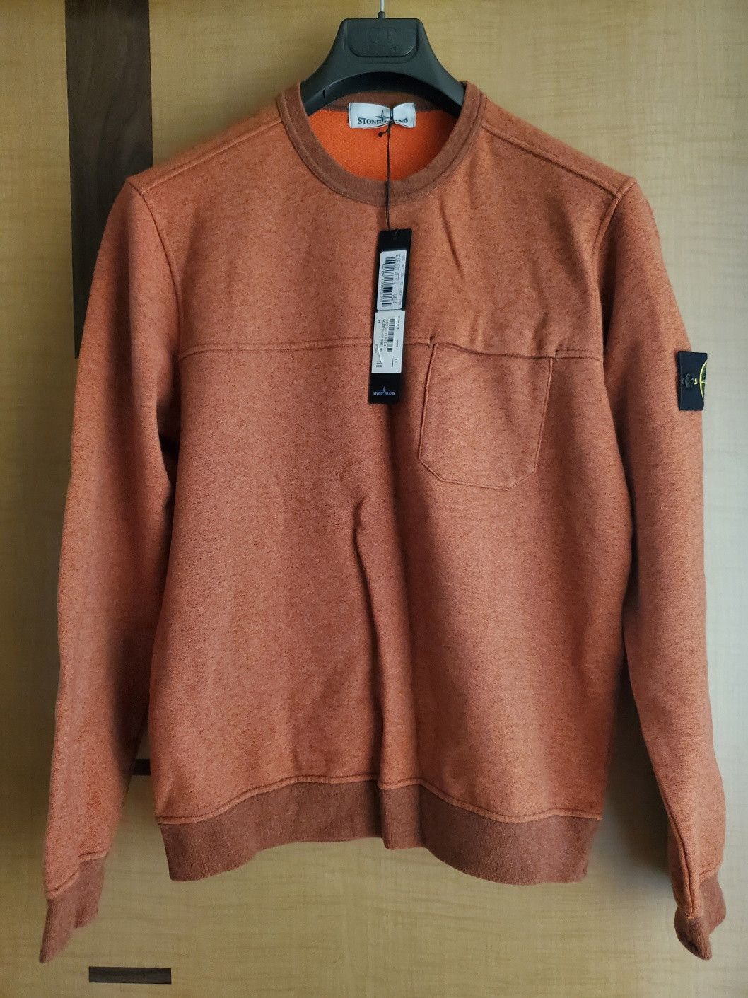 Stone Island Crewneck Orange Sweatshirt Sz. L