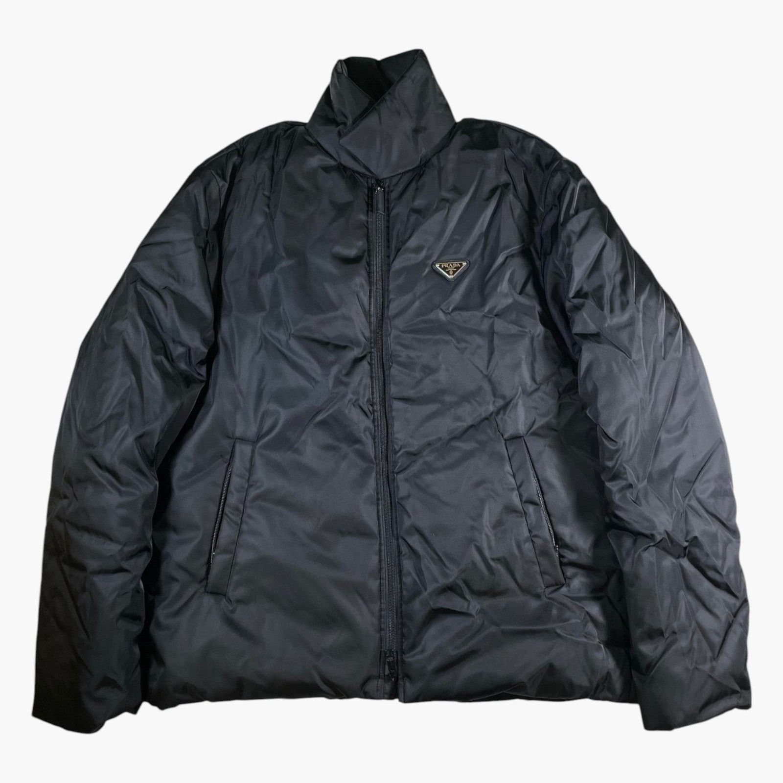 Prada Prada Nylon Plaque Black Puffer Jacket Size US L / EU 52-54 / 3 - 1 Thumbnail