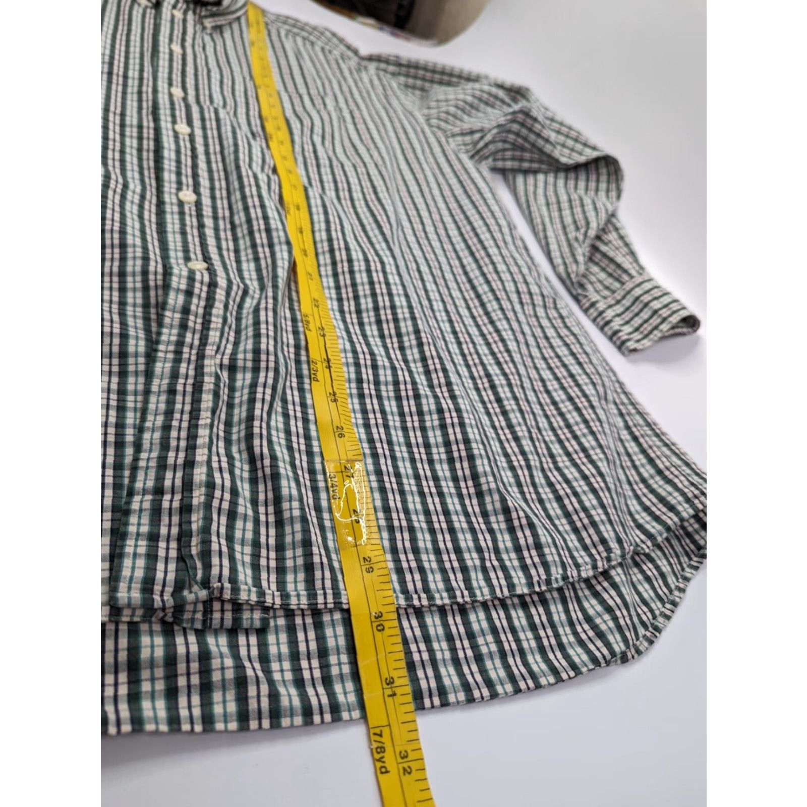 Evergreen Evergreen Shirt Button-Down L Green Cotton Soft Poplin Long Sleeve Classic Men's Velvety Size US L / EU 52-54 / 3 - 5 Thumbnail