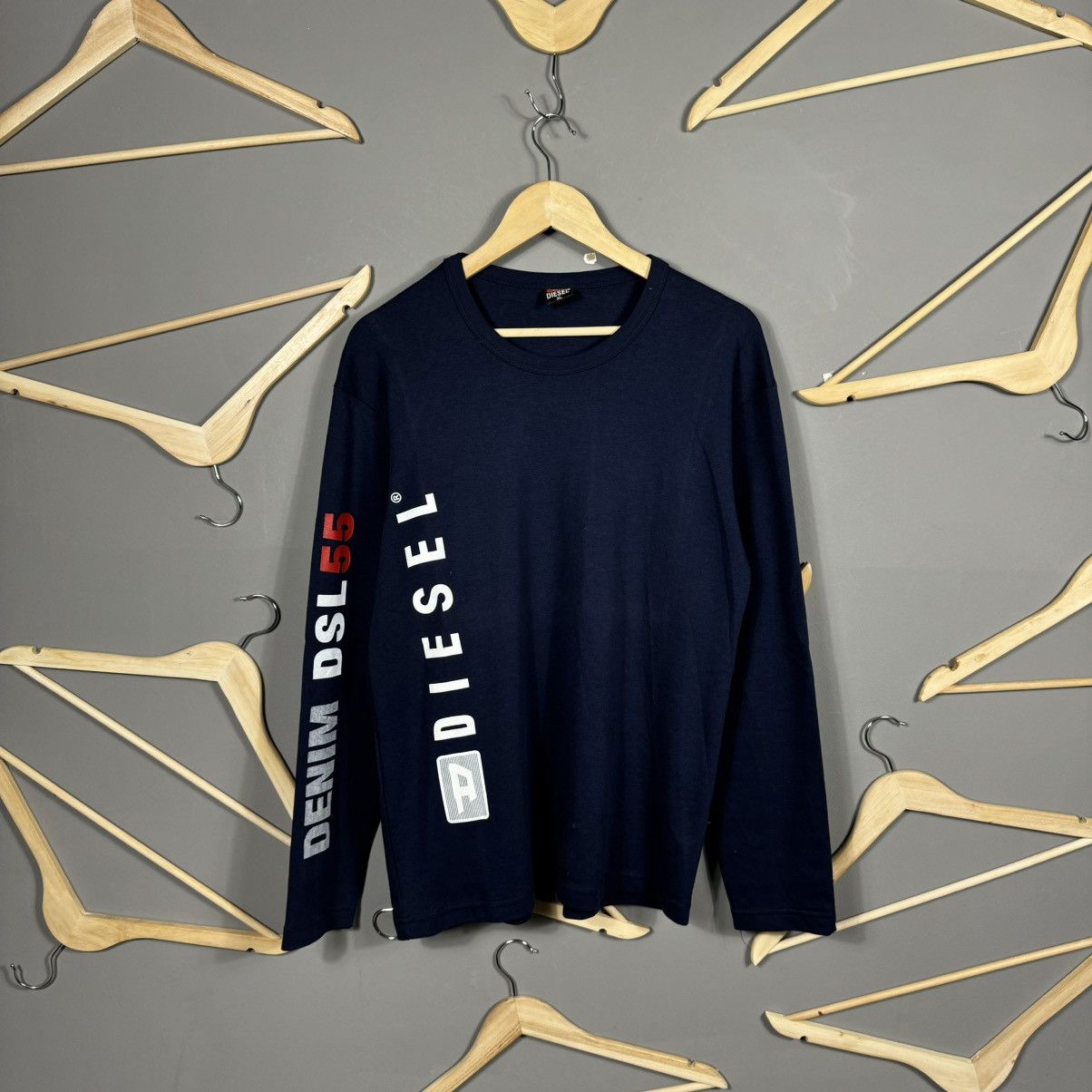 Diesel Vintage Diesel Long Sleeve T-shirt Size US XL / EU 56 / 4 - 1 Thumbnail