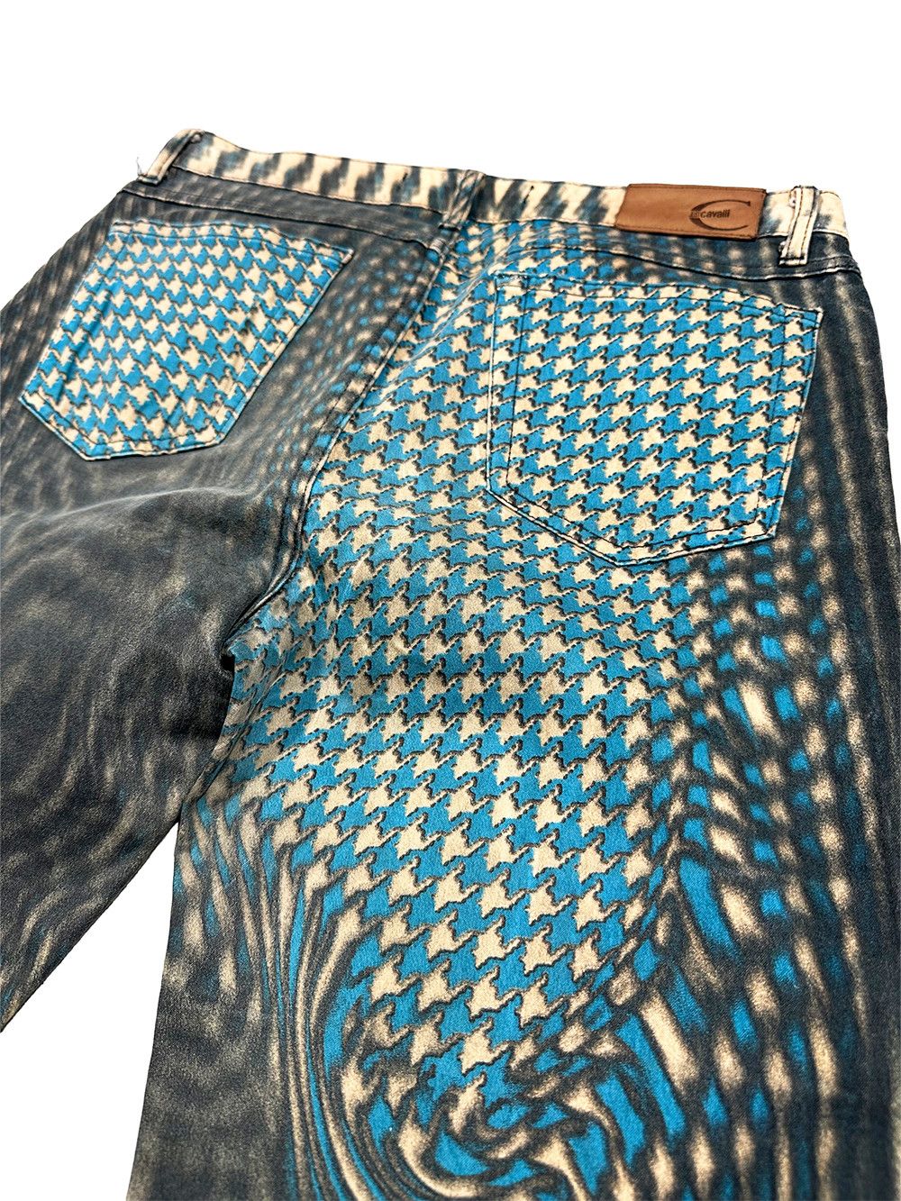 Just Cavalli Just Cavalli Psychedelic Optical Illusion Print Pant Size US 31 - 3 Thumbnail