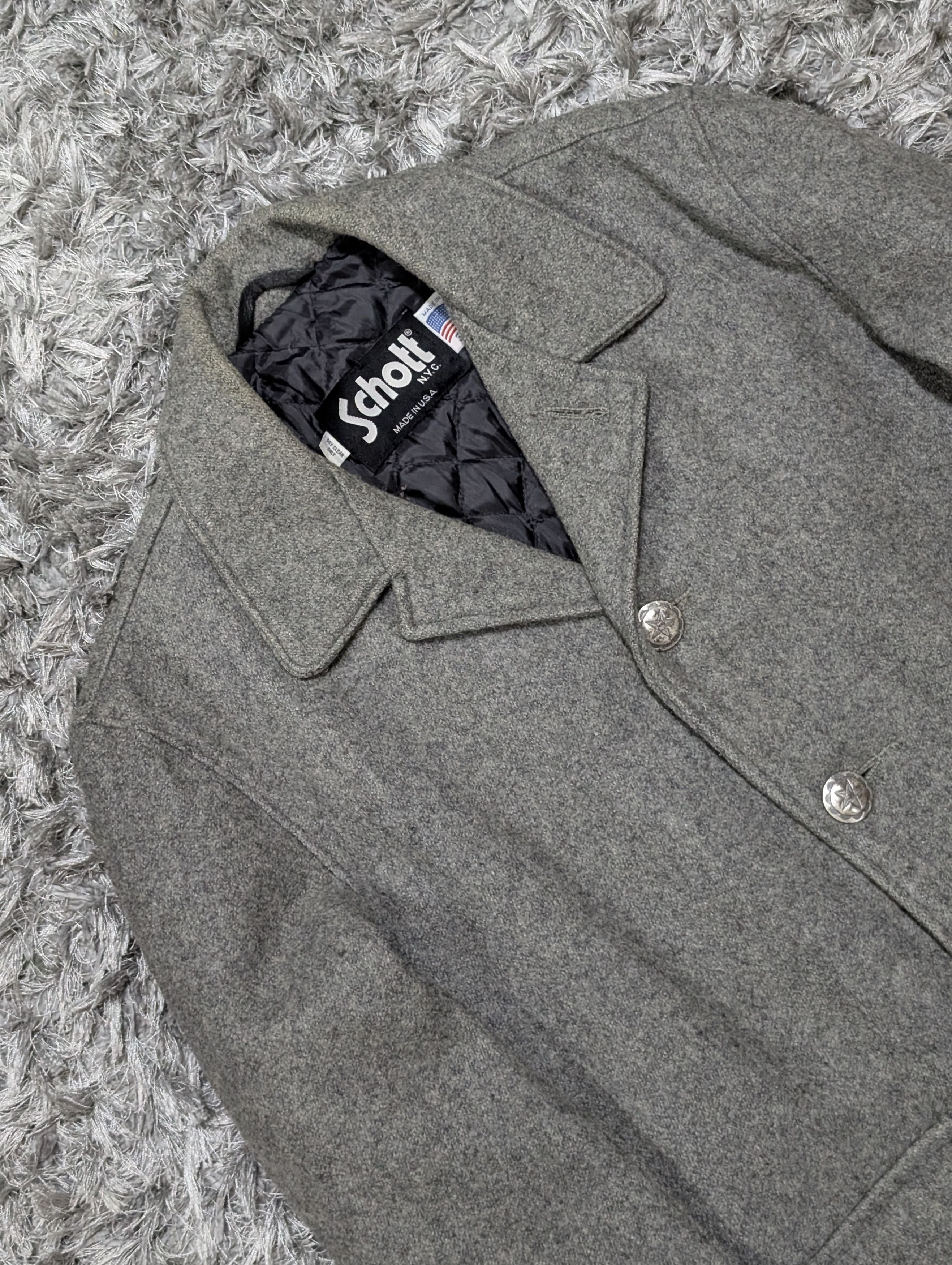 Schott Vintage Schott NYC Made in USA Peacoat Mid Length Jacket Size US M / EU 48-50 / 2 - 5 Thumbnail