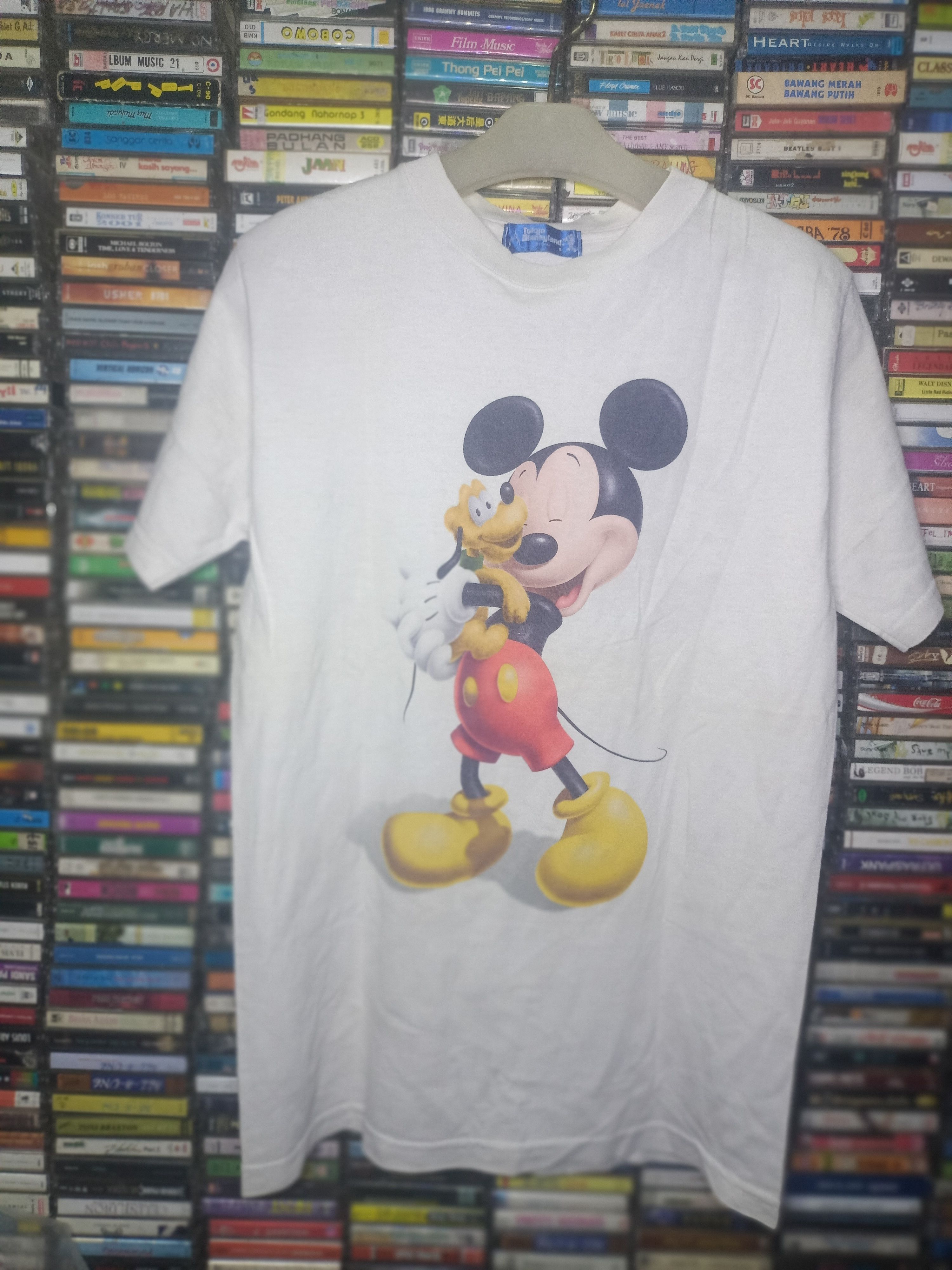 Disney Vintage 90s Tokyo Disneyland Mickey Mouse & Pluto S Size US S / EU 44-46 / 1 - 1 Thumbnail