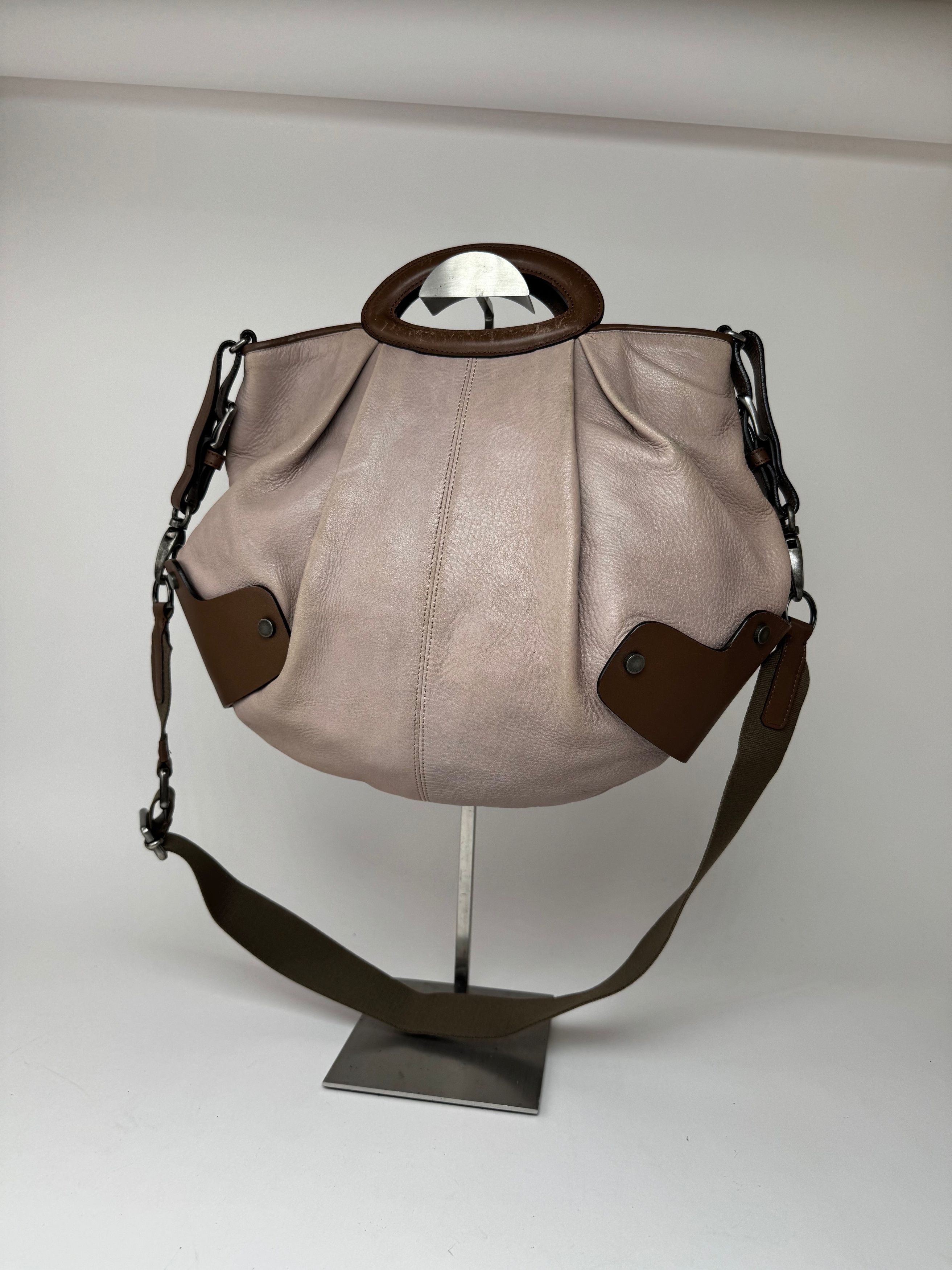 Marni Vintage 2 way leather bag purple brown Size ONE SIZE - 1 Thumbnail