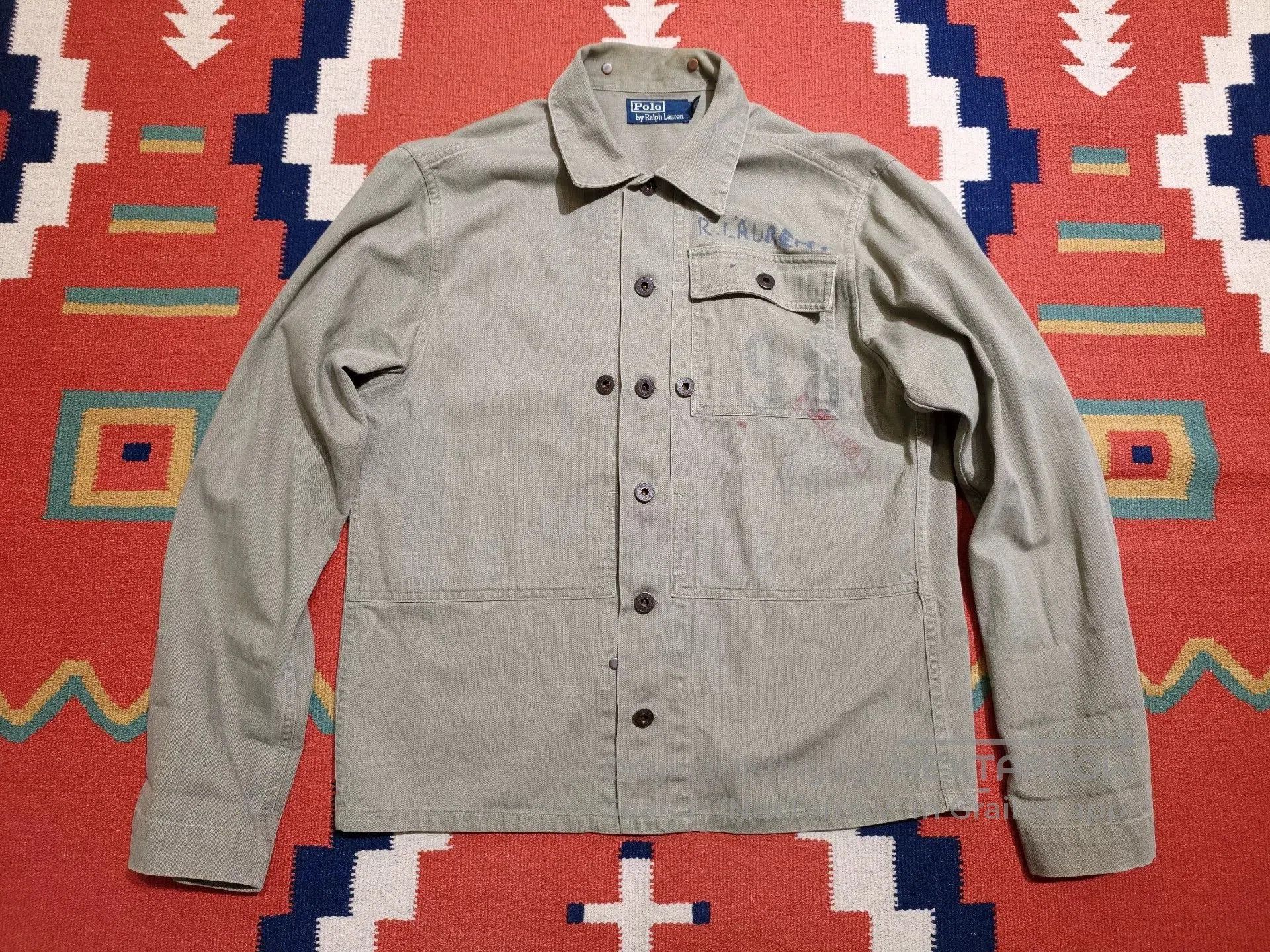 RRL Ralph Lauren Polo Ralph Lauren WWII USMC HBT P44 Jacket. Size US S / EU 44-46 / 1 - 2 Thumbnail