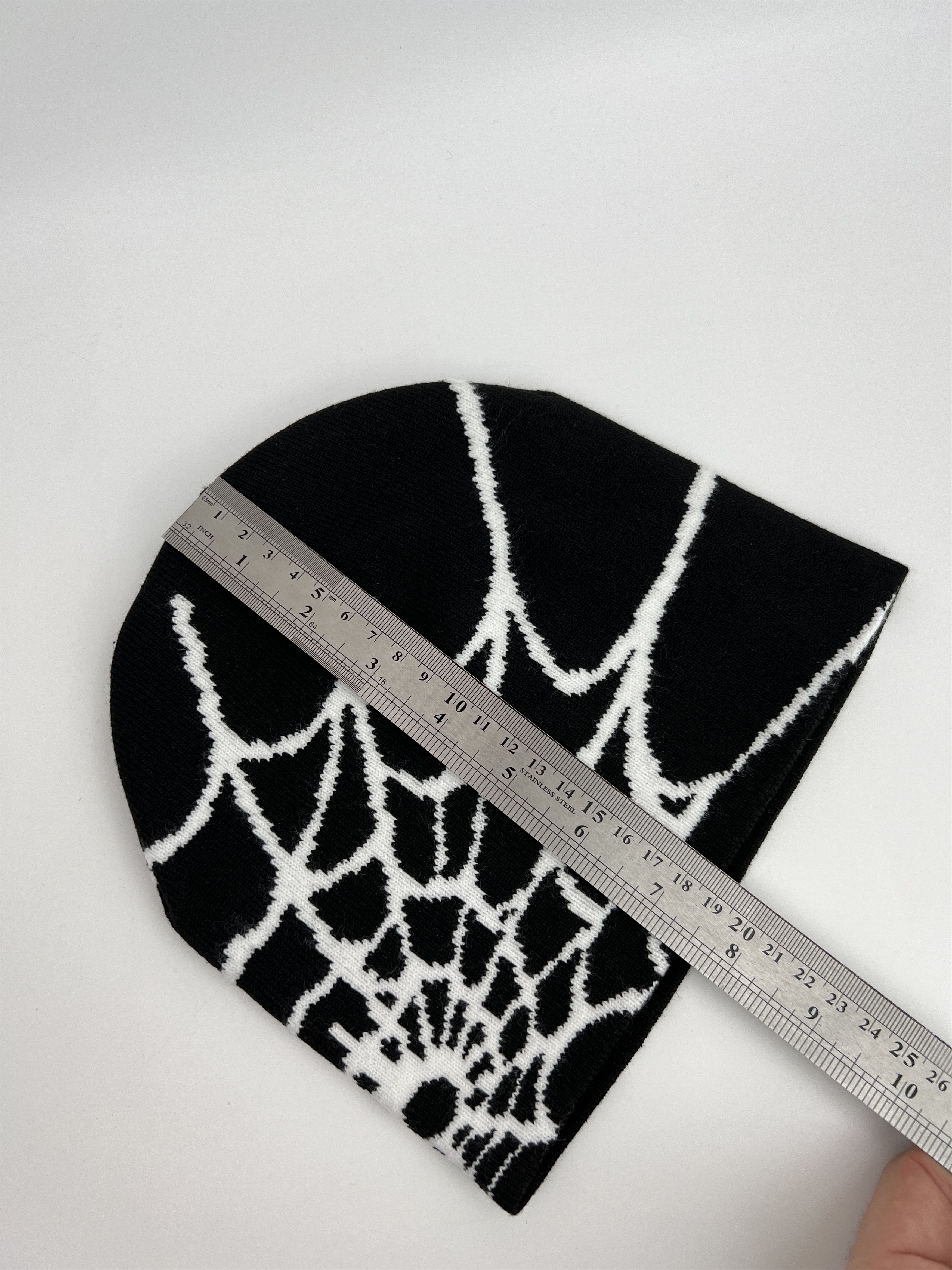 Vintage Y2K Spider Web Printed Beanie Hat Size ONE SIZE - 3 Thumbnail