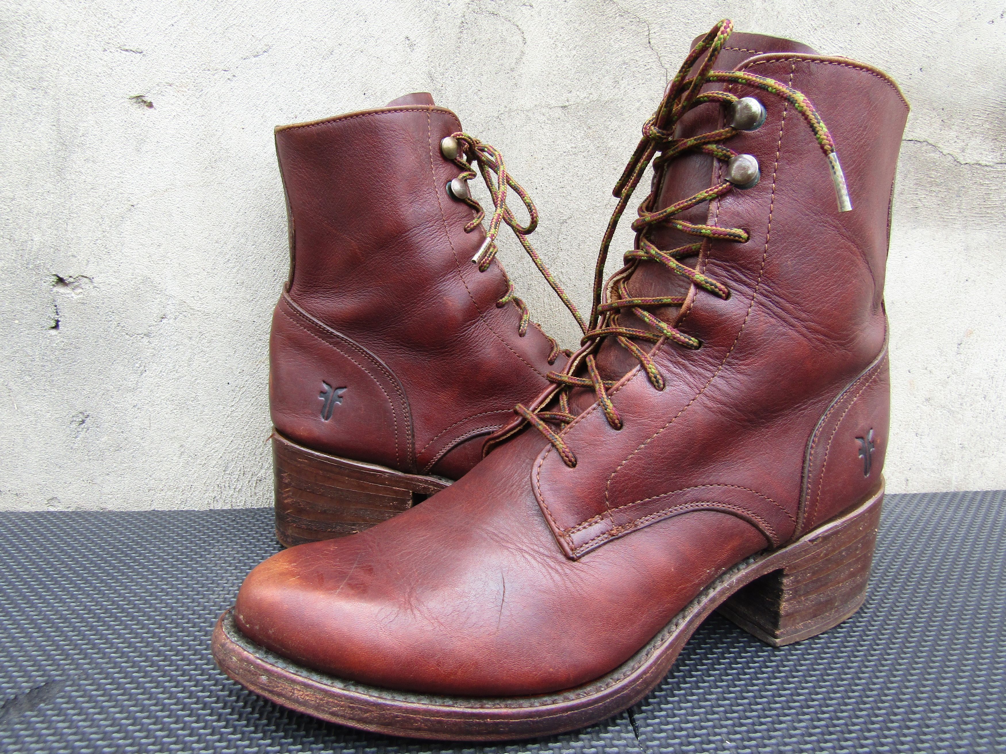Frye Frye Bootie Leather Lace-up Combat Boots Size US 8.5 / IT 38.5 - 1 Thumbnail