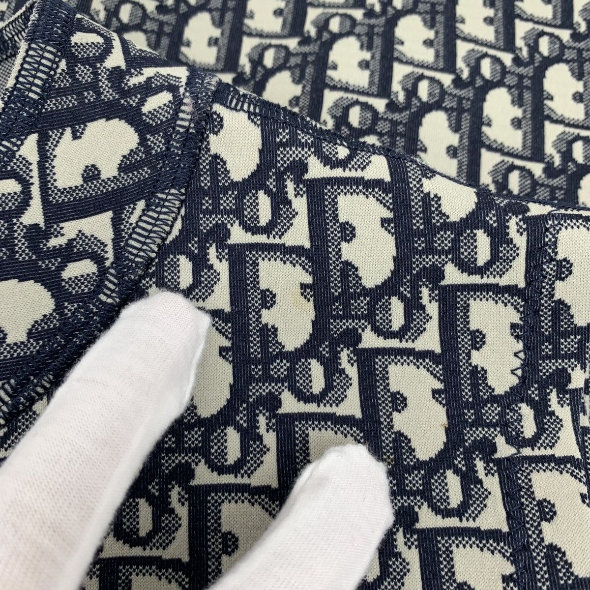 Dior Dior All-over Logo Jacquard Half-zip Sleeveless Dress K26WX Size XXS / US 00 / IT 34 - 9 Thumbnail