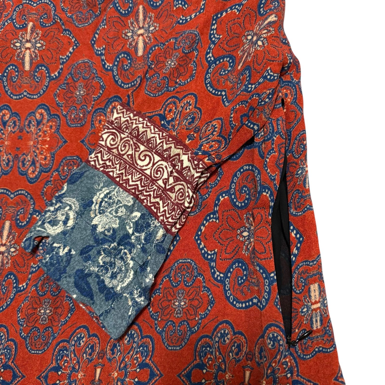 Desigual Desigual Tina Mini Dress Pattern Print Red Blue Size 40 / M Size M / US 6-8 / IT 42-44 - 7 Thumbnail