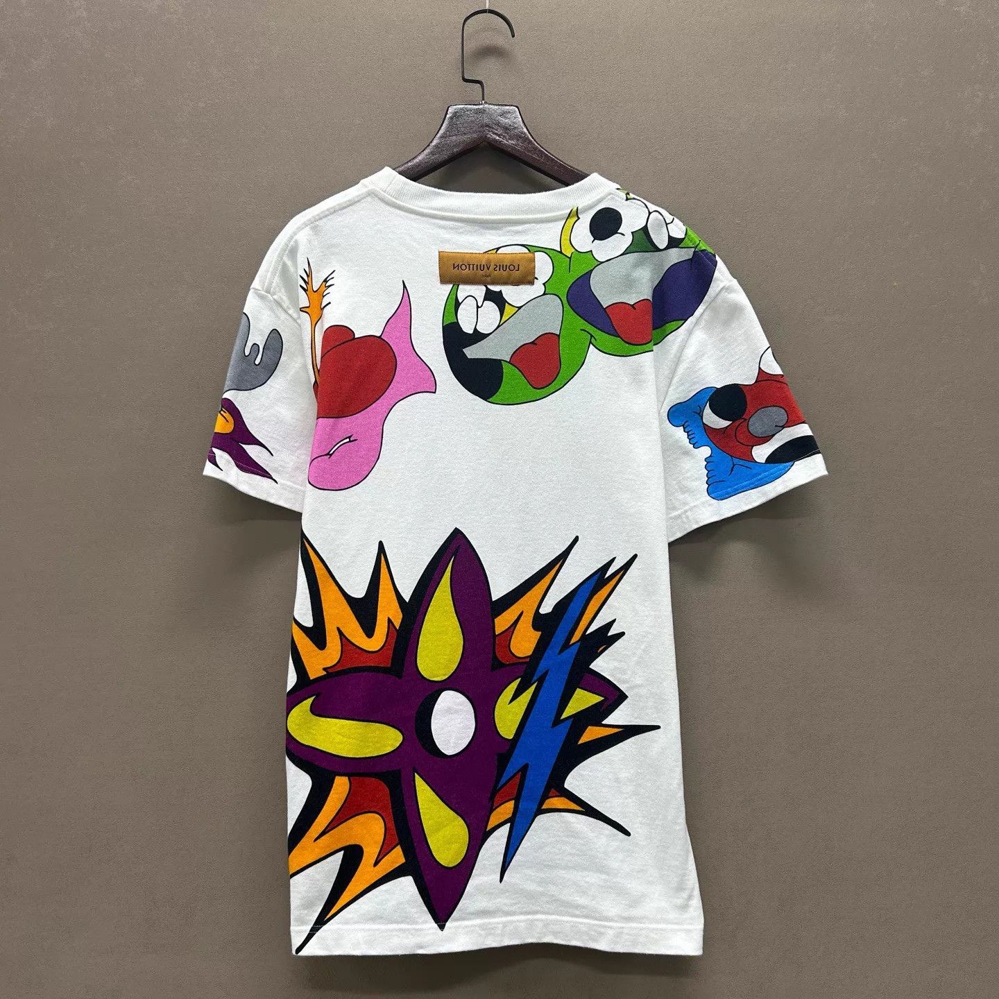 Louis Vuitton LV white cartoon print short sleeve tee XS 99 New Size US XS / EU 42 / 0 - 2 Thumbnail