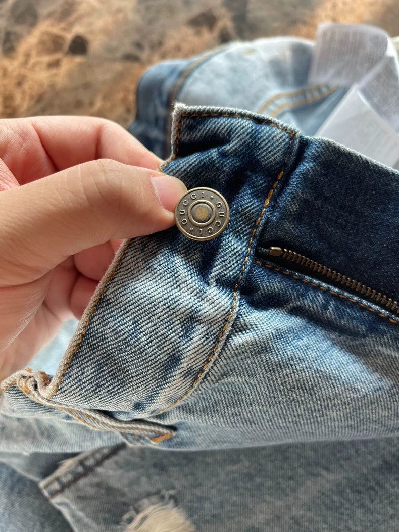 Gucci Gucci Light blue ripped jeans 2502-Nextarrow Size US 34 / EU 50 - 7 Thumbnail