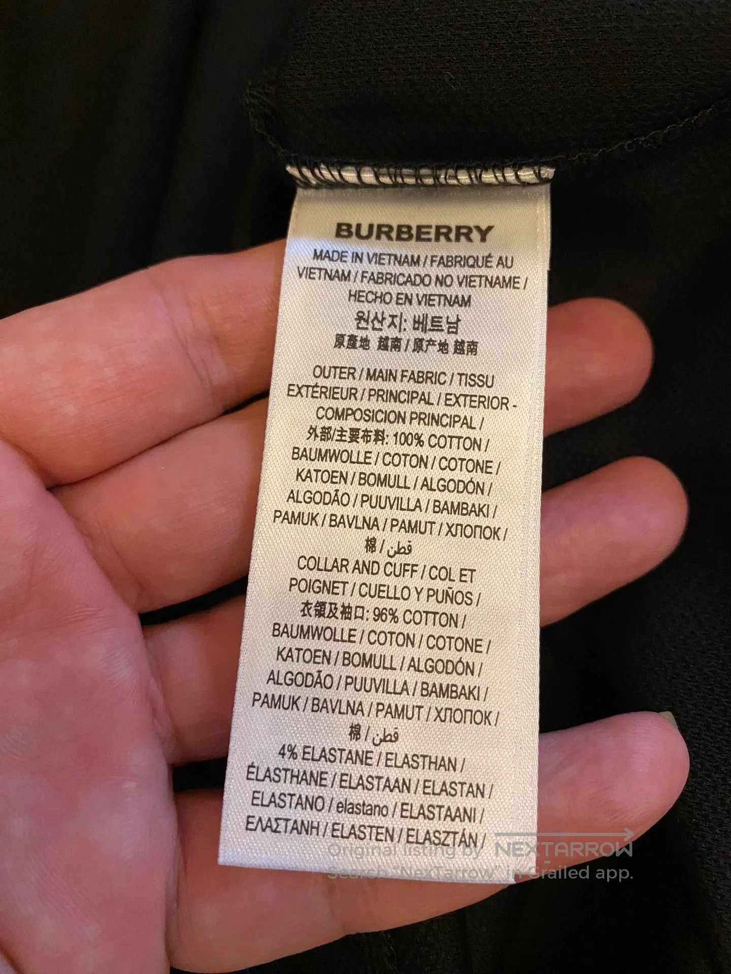 Burberry Black Short Sleeve Polo Shirt. Size US M / EU 48-50 / 2 - 8 Thumbnail