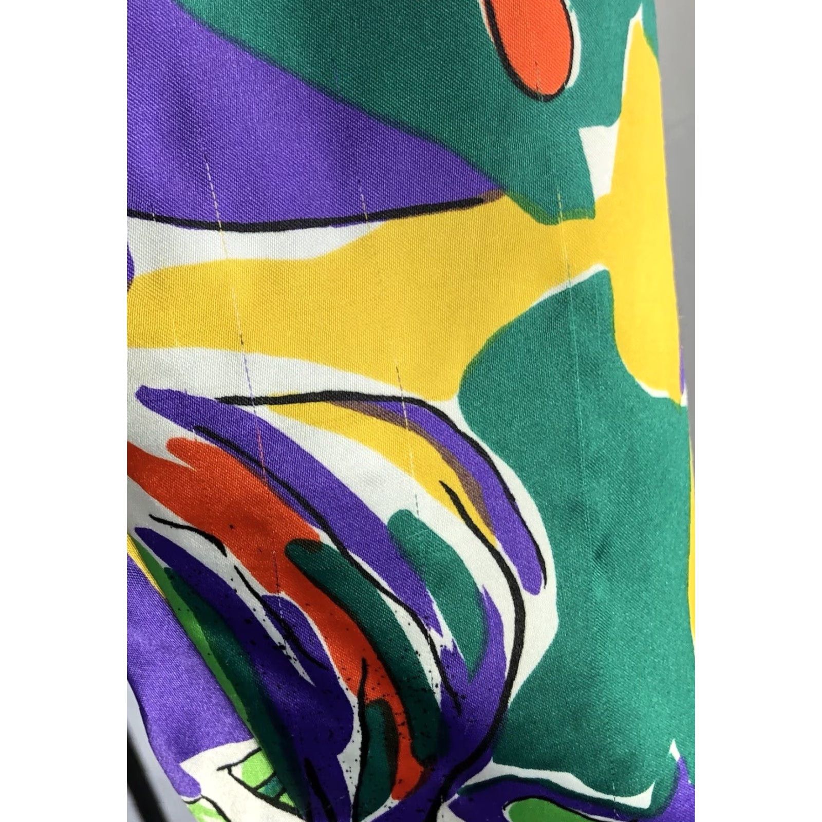 Vintage VINTAGE Stefano Satin Jacket L Retro Pop Abstract Art Full Zip Pockets Lined Mens Size US L / EU 52-54 / 3 - 7 Thumbnail