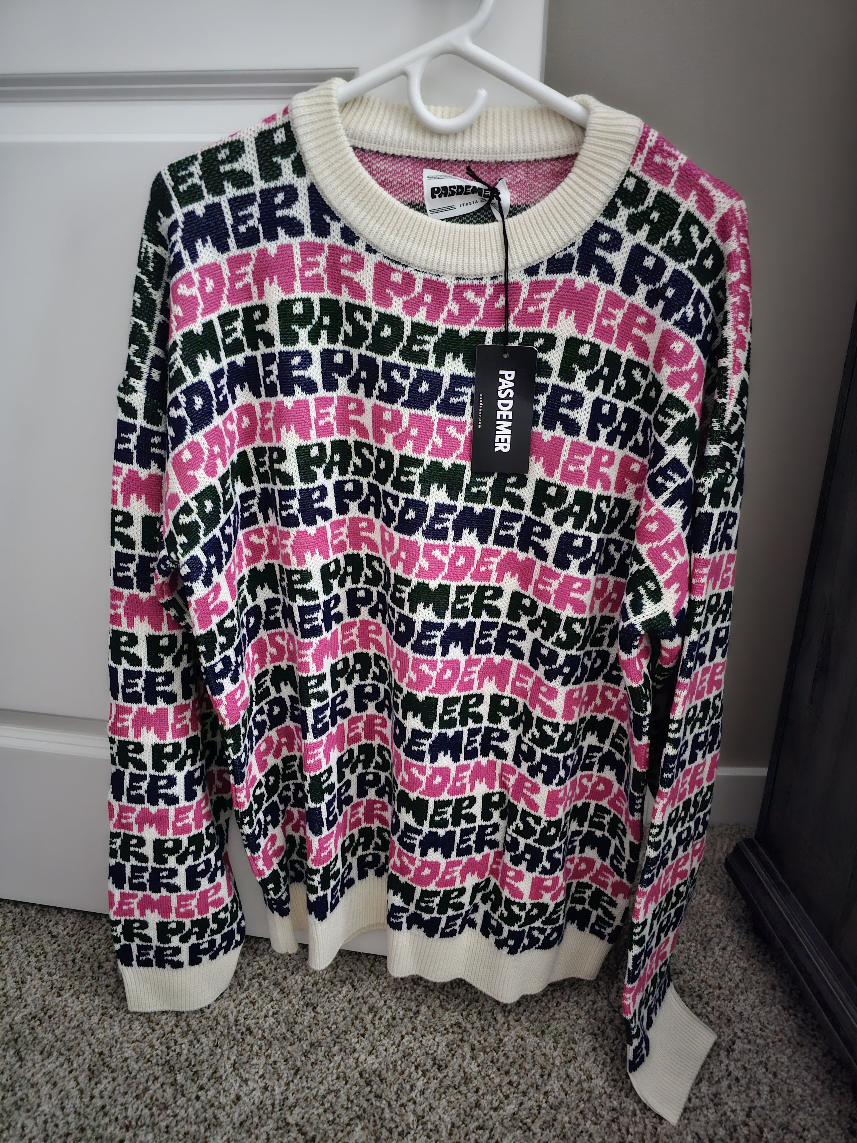 Other Pas De Mer Graffiti wool knit crewneck sweater Size US L / EU 52-54 / 3 - 8 Thumbnail