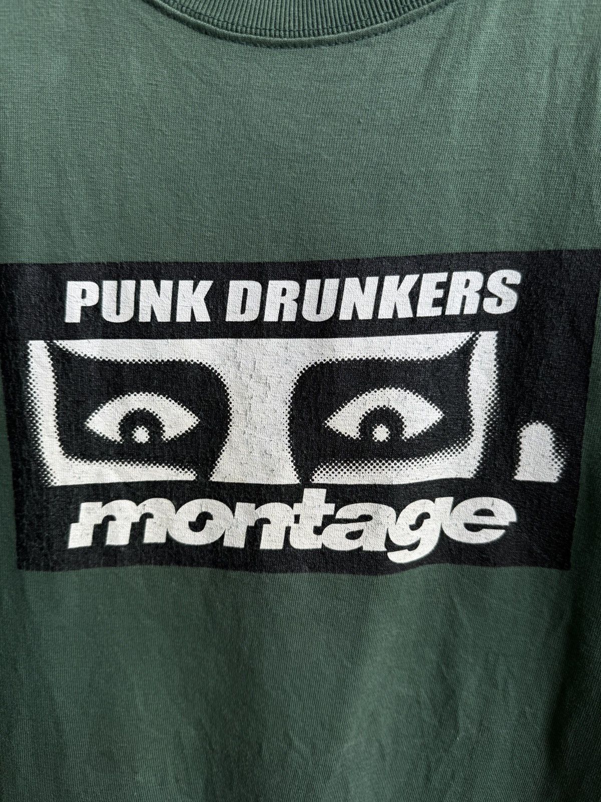 Japanese Brand Vintage Trashed Montage Punk Drunkers tee Size US L / EU 52-54 / 3 - 7 Thumbnail