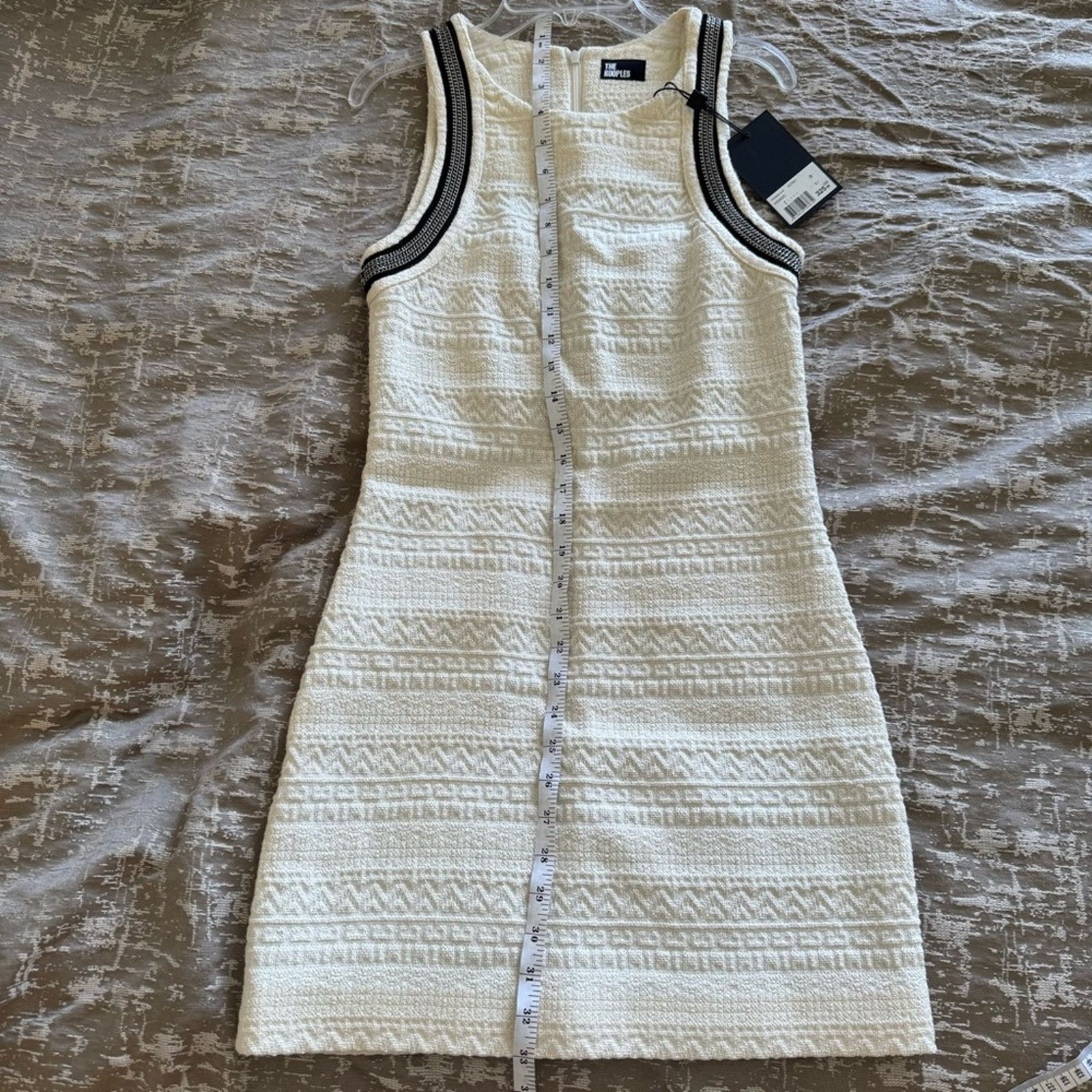 The Kooples NWT! The Kooples Cream Dress with Black Trim, Size 0 (US XS) Size XS / US 0-2 / IT 36-38 - 15 Thumbnail