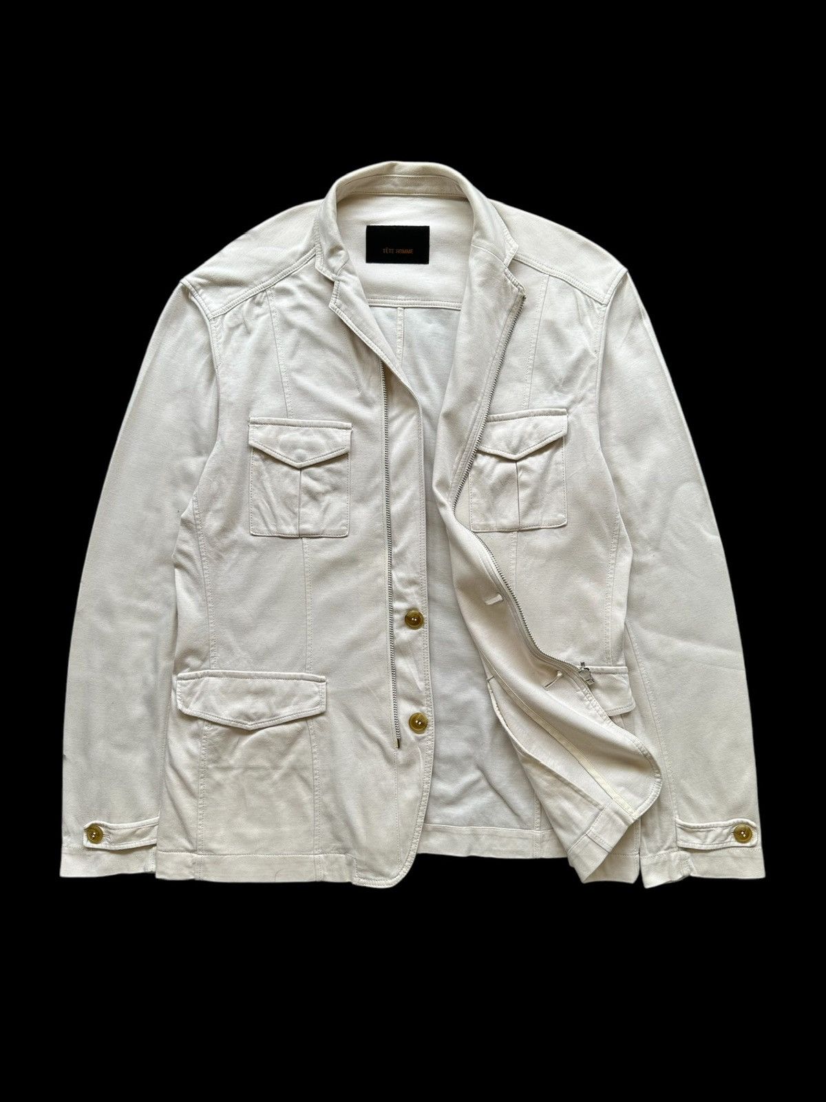 Kiminori Morishita 00's Tete Homme zip up cotton jacket Size US M / EU 48-50 / 2 - 2 Thumbnail
