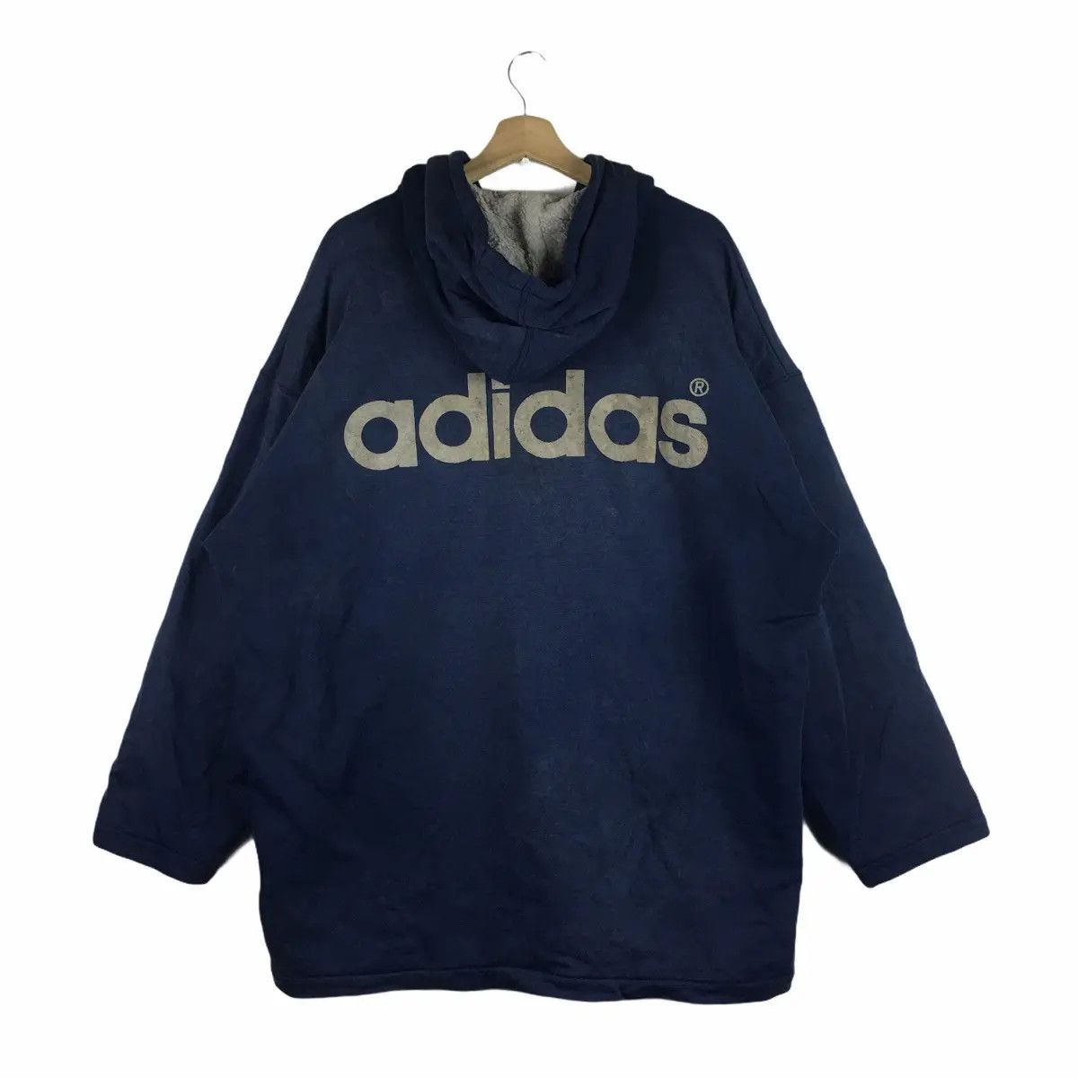 Adidas Vtg ADIDAS ORIGINALS Hoodie Outdoor Jacket Sweater Size US XL / EU 56 / 4 - 1 Thumbnail