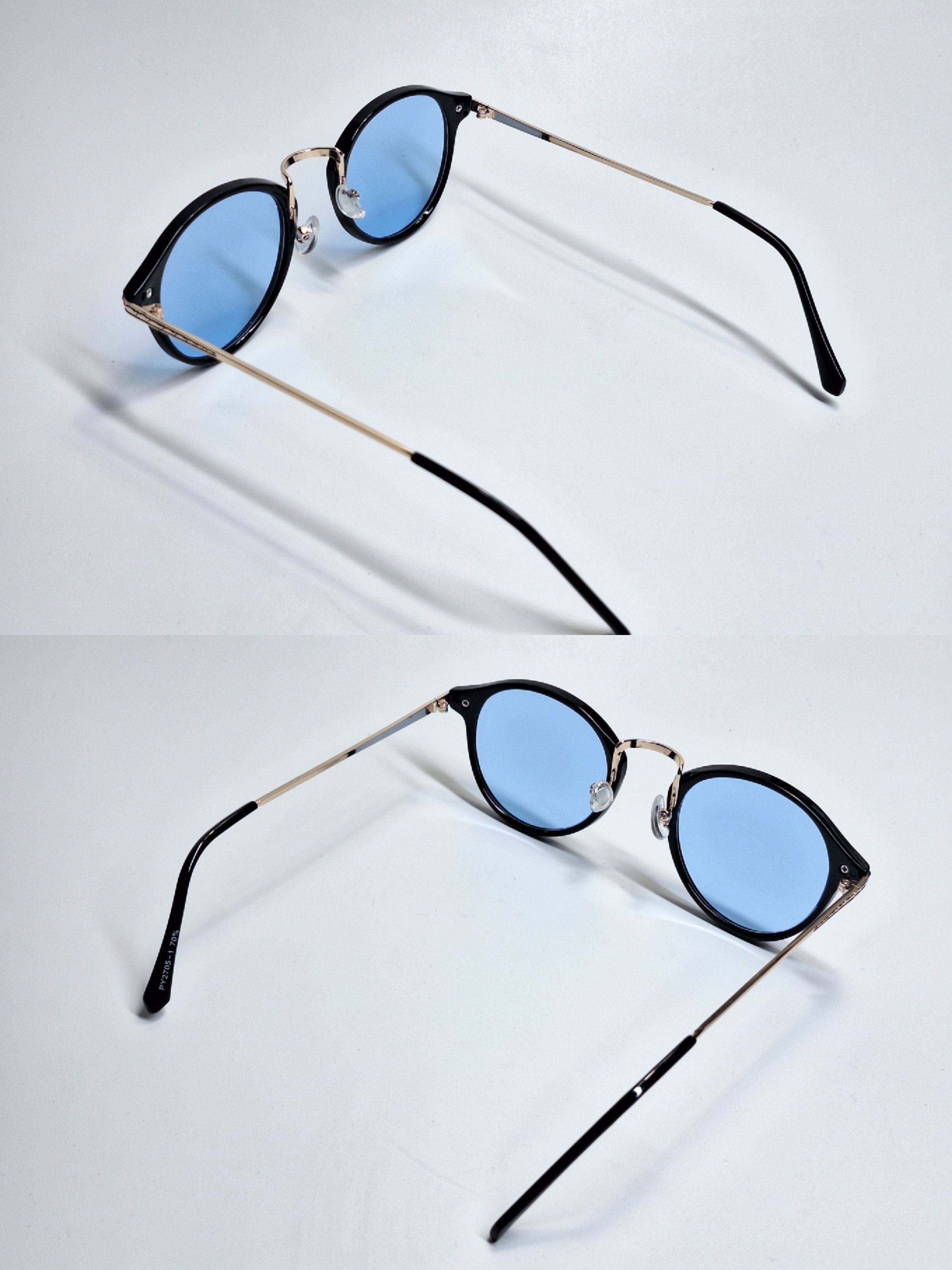Uniqlo [VINTAGE] Boston Combination Blue Tint Sunglasses - PY2705-1 Size ONE SIZE - 9 Thumbnail