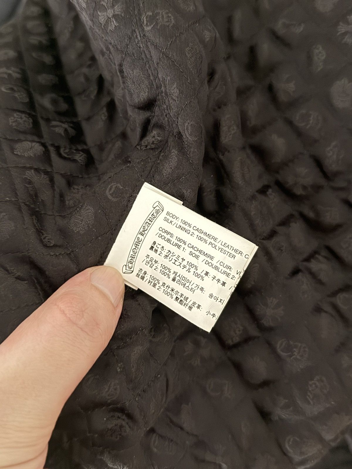 Chrome Hearts *RARE* Chrome Hearts Leather Patched Varisity Jacket Sz. M Size US M / EU 48-50 / 2 - 9 Thumbnail
