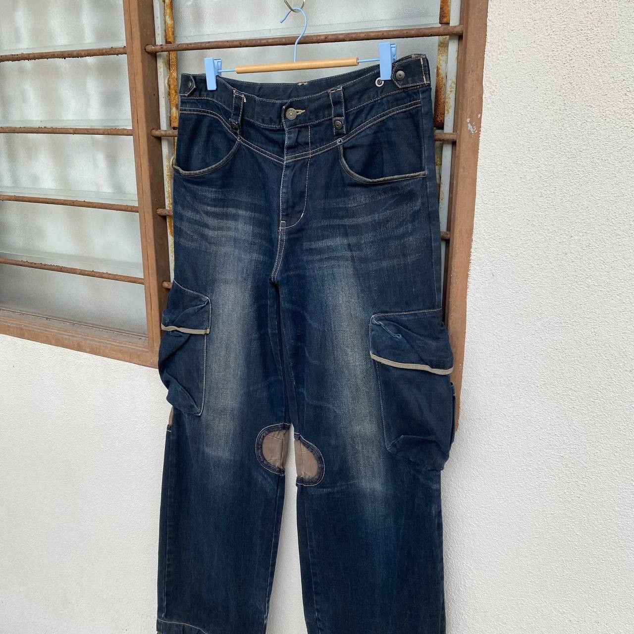 PPFM Rare Archival PPFM "Yellow Riot" Paratrooper Cargo Denim Size US 35 - 4 Thumbnail