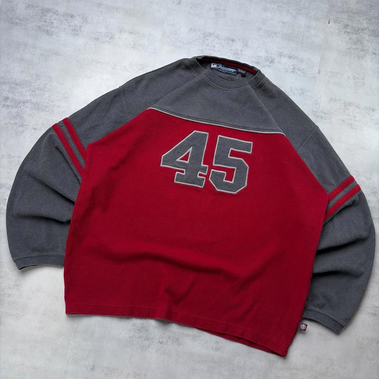 Point Zero Y2K Red Point Zero Grunge Skater Boxy Crewneck Sweater Size US L / EU 52-54 / 3 - 2 Thumbnail