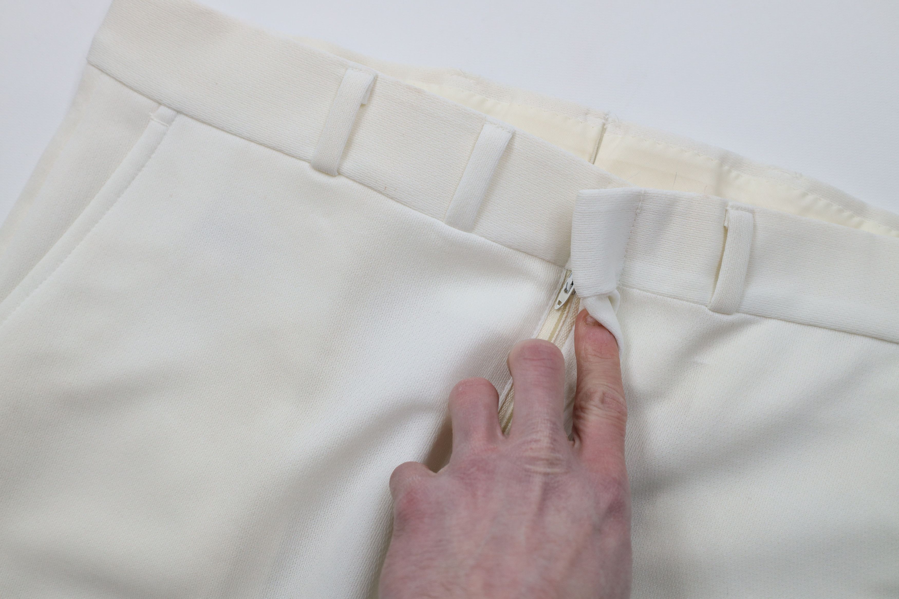 Vintage Vintage 70s Streetwear Wide Leg Bell Bottoms Pants White USA Size US 36 / EU 52 - 9 Thumbnail
