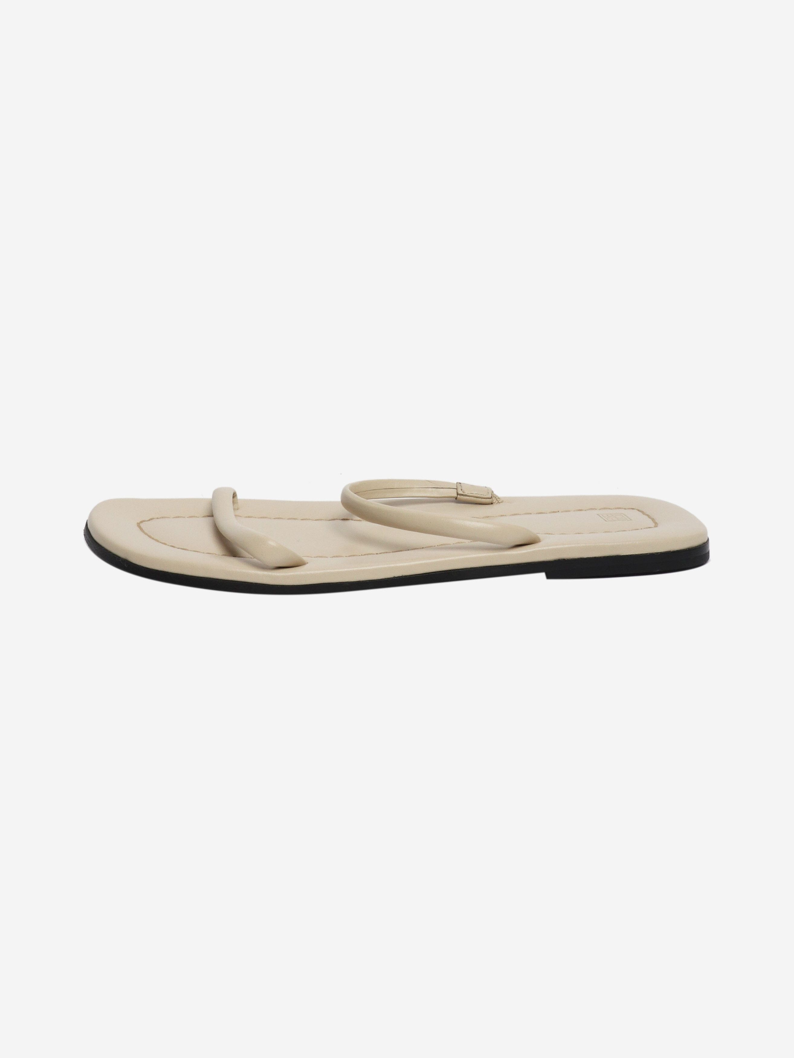Toteme Cream leather sandals - EU 39 Size US 8.5 / IT 38.5 - 1 Thumbnail