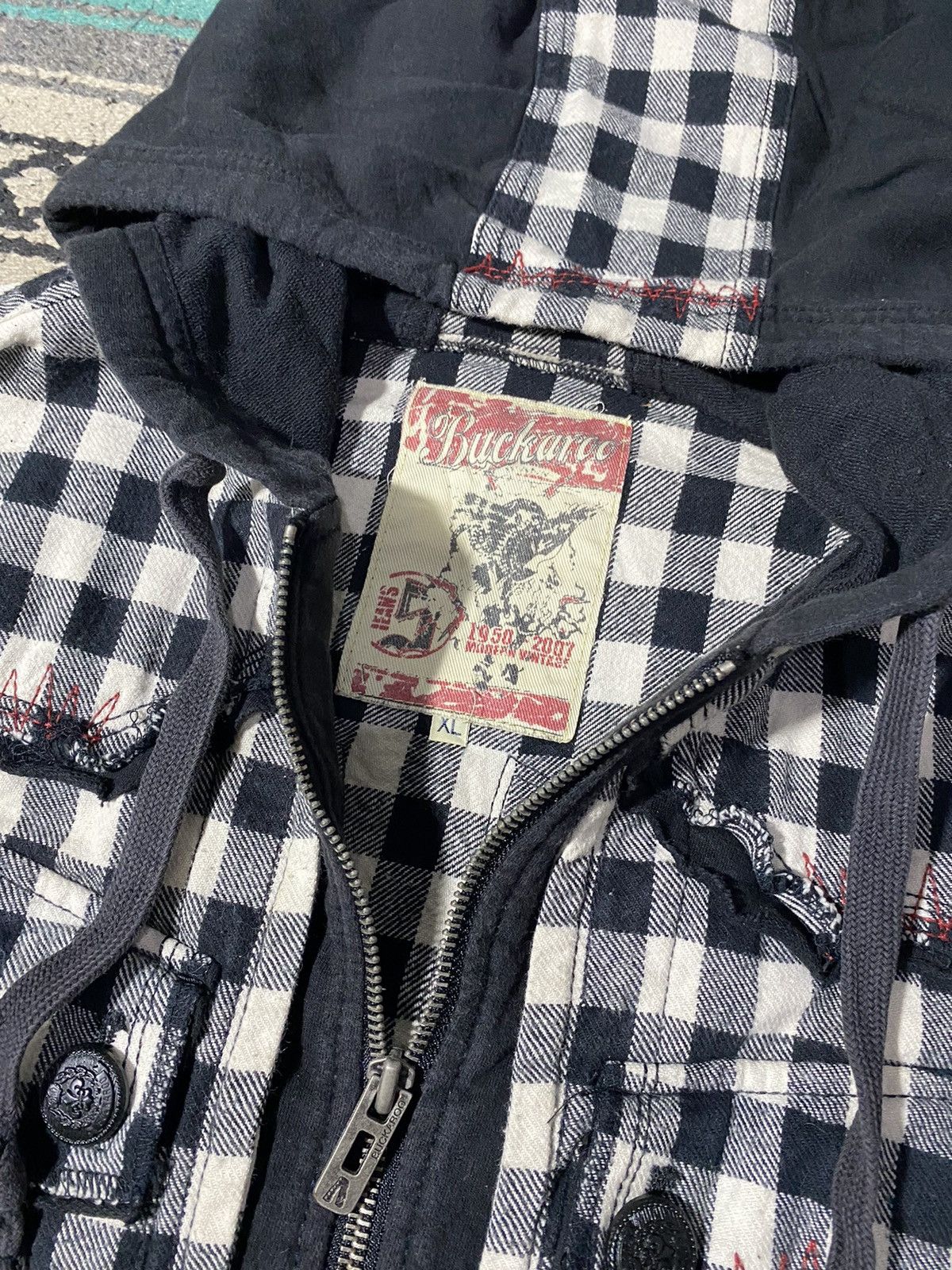 If Six Was Nine 2000s Buckaro - Checkered Jacket Size US XL / EU 56 / 4 - 8 Thumbnail