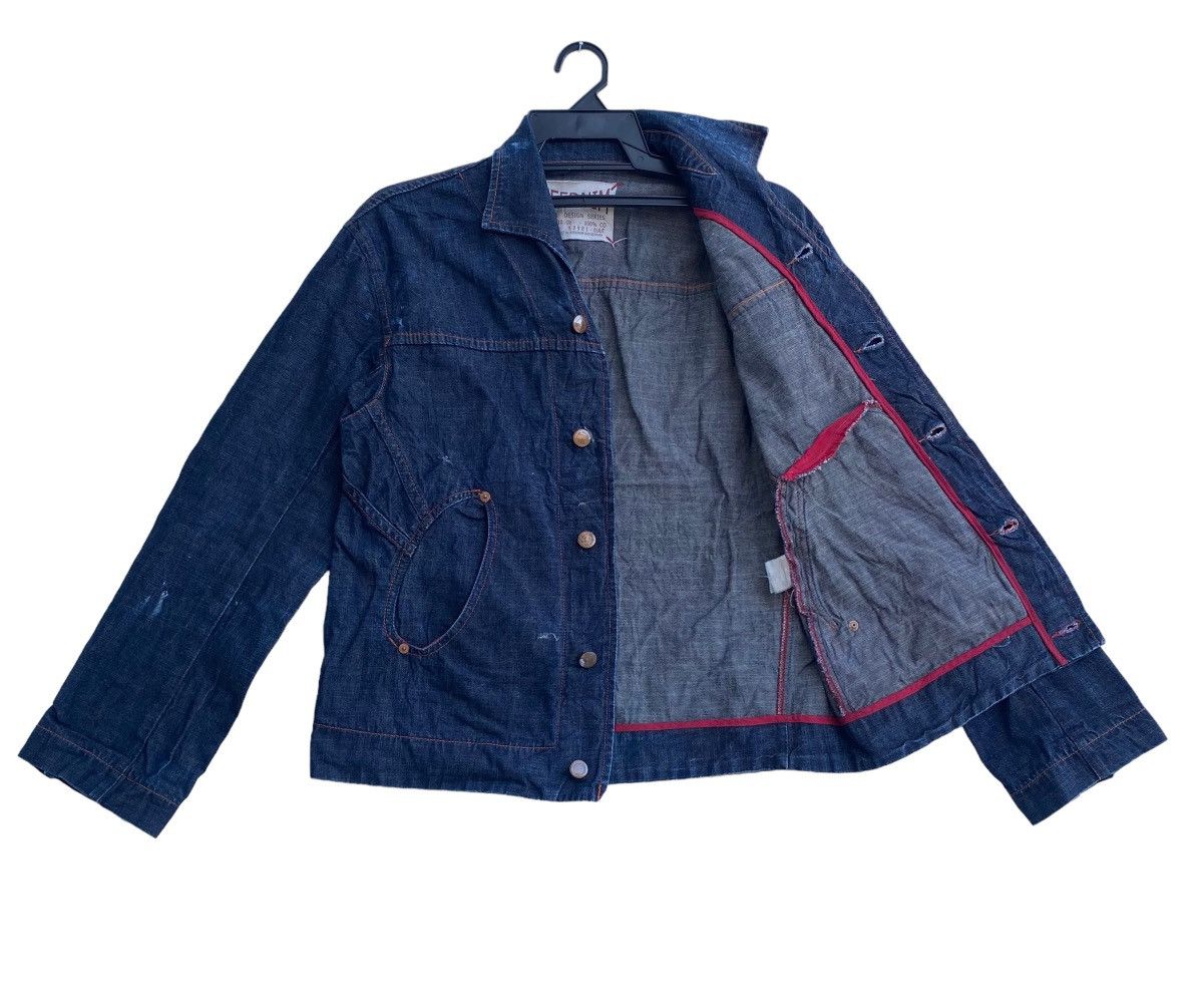Japanese Brand Vtg 90s KEE DENIM shawl collar jacket distressed design Size US M / EU 48-50 / 2 - 4 Thumbnail