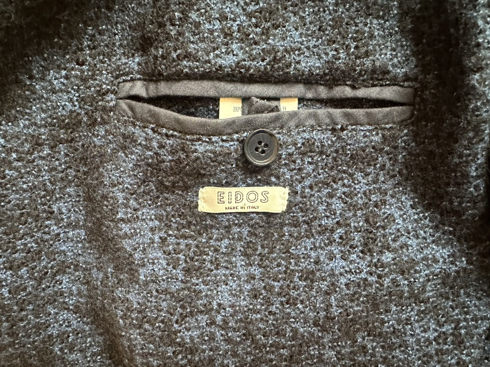 Eidos Napoli Knitted Mélange Peacoat Size US L / EU 52-54 / 3 - 6 Thumbnail