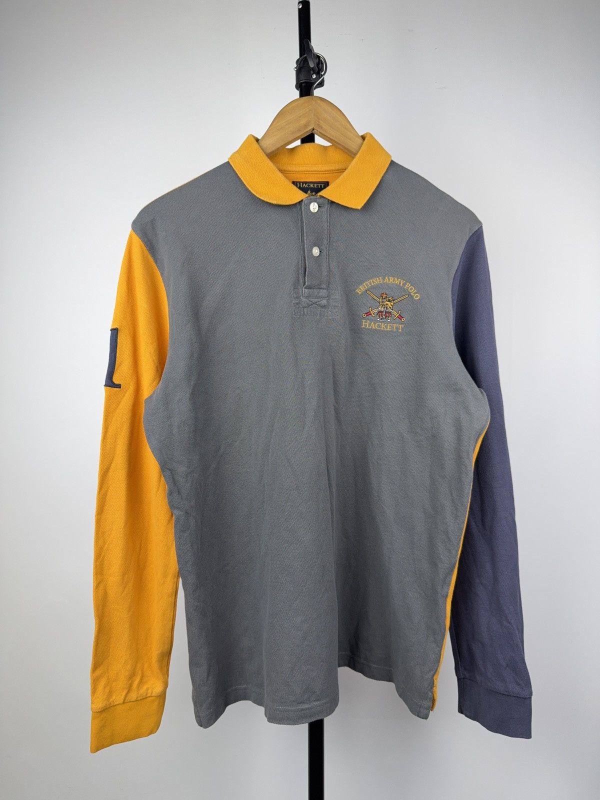 Hackett Vintage 00s Hackett #1 Y2K British Army Polos long sleeve Size US M / EU 48-50 / 2 - 1 Thumbnail