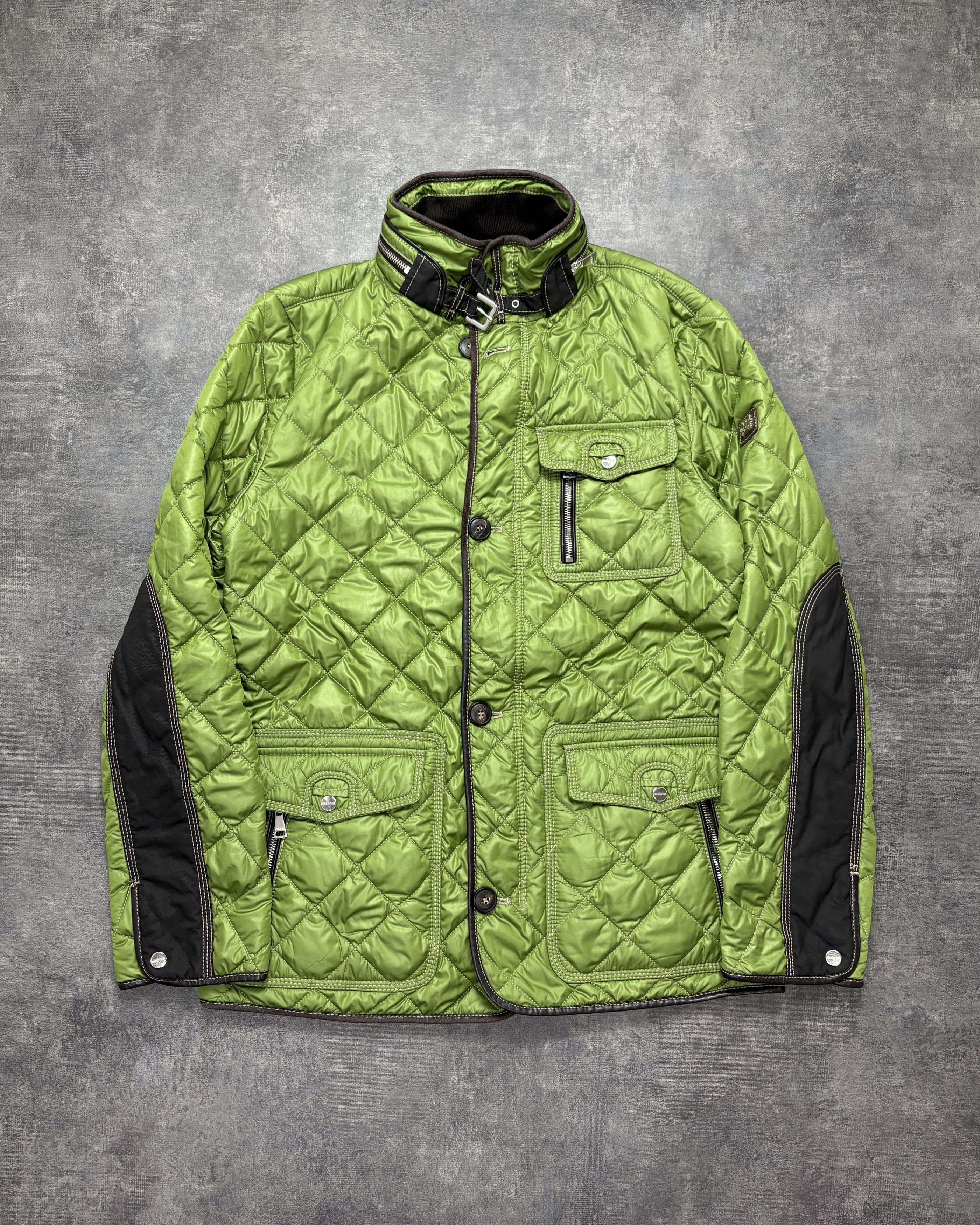 Vintage Mabrun Green Quilted Japanese-style Jacket Size US M / EU 48-50 / 2 - 1 Thumbnail