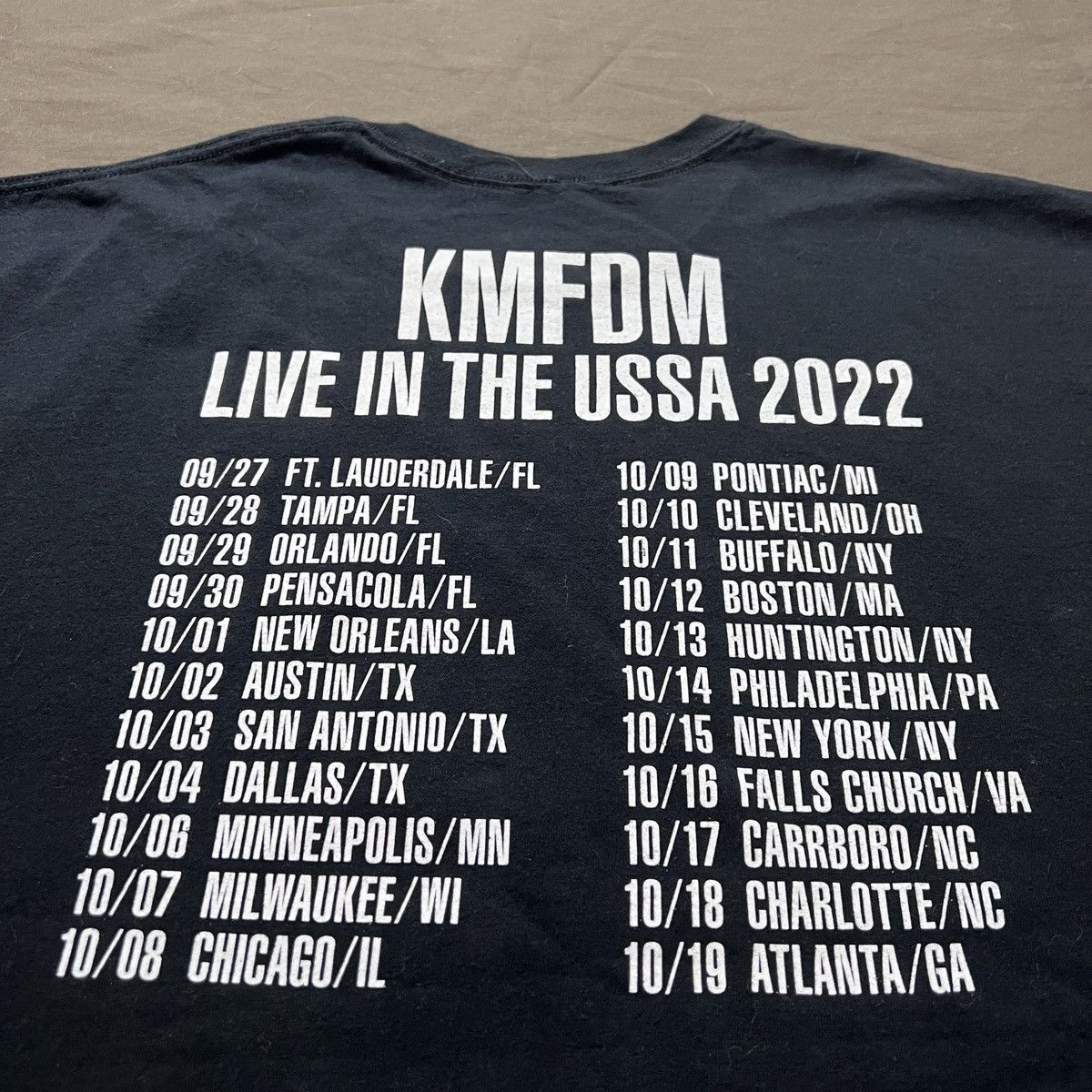 Band Tees KMFDM Hyëna Tour Promo Tee 2XL Industrial Rock Size US XXL / EU 58 / 5 - 5 Thumbnail