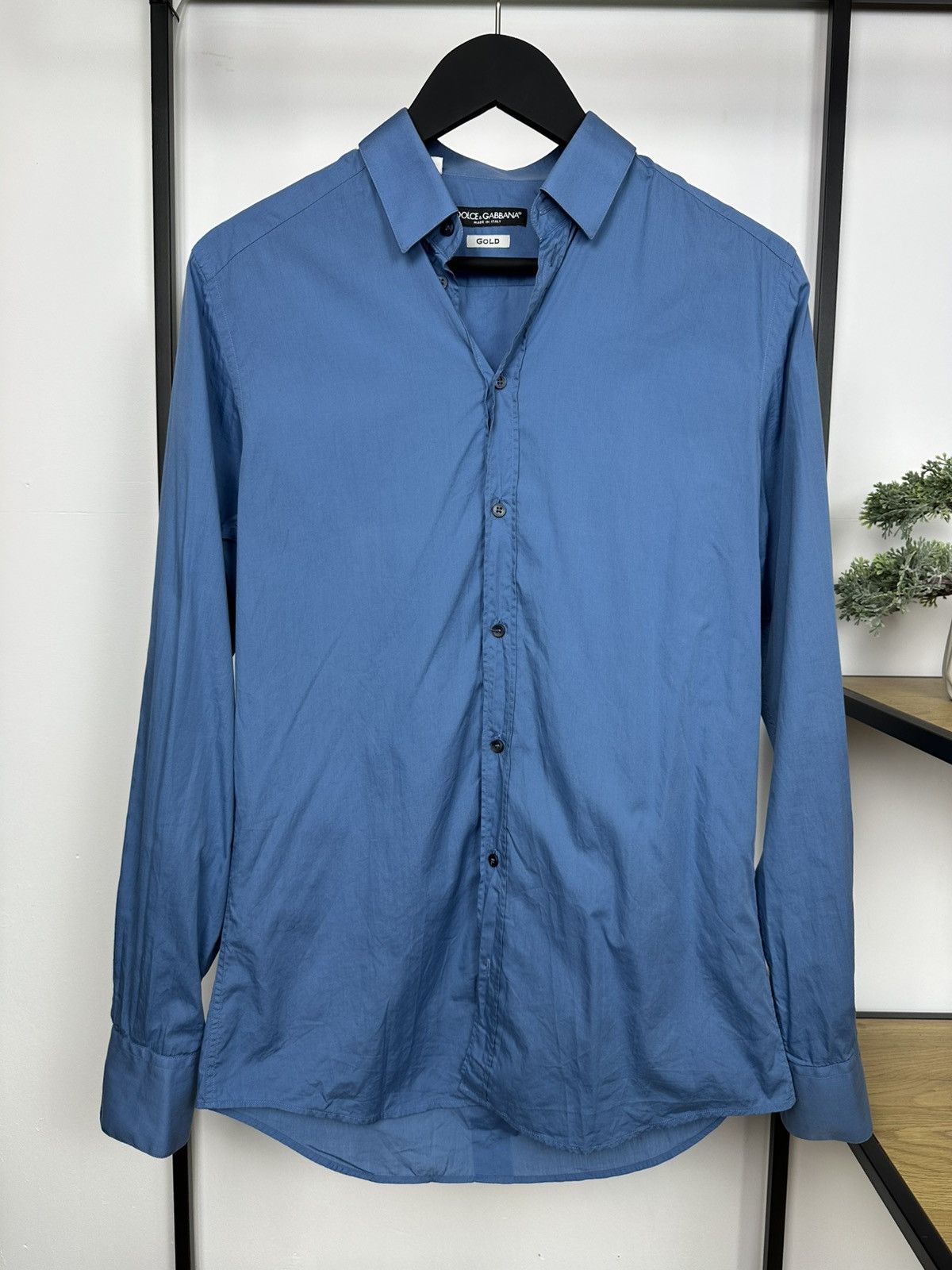 Dolce & Gabbana Dolce & Gabbana Shirt Gold Classic Size 15/39 Blue Men’s M Size US M / EU 48-50 / 2 - 1 Thumbnail