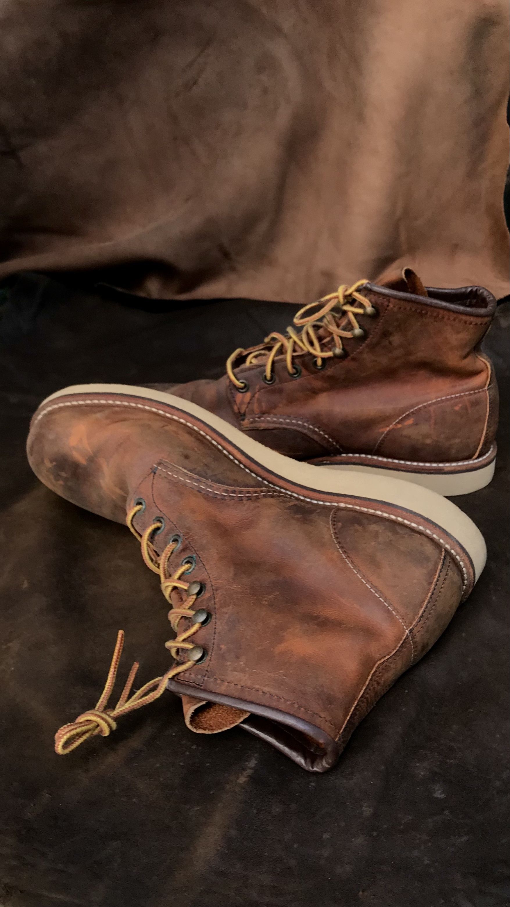 Red Wing RED WING made in USA ROVER BOOTS oiled leather copper Size US 10.5 / EU 43-44 - 2 Thumbnail