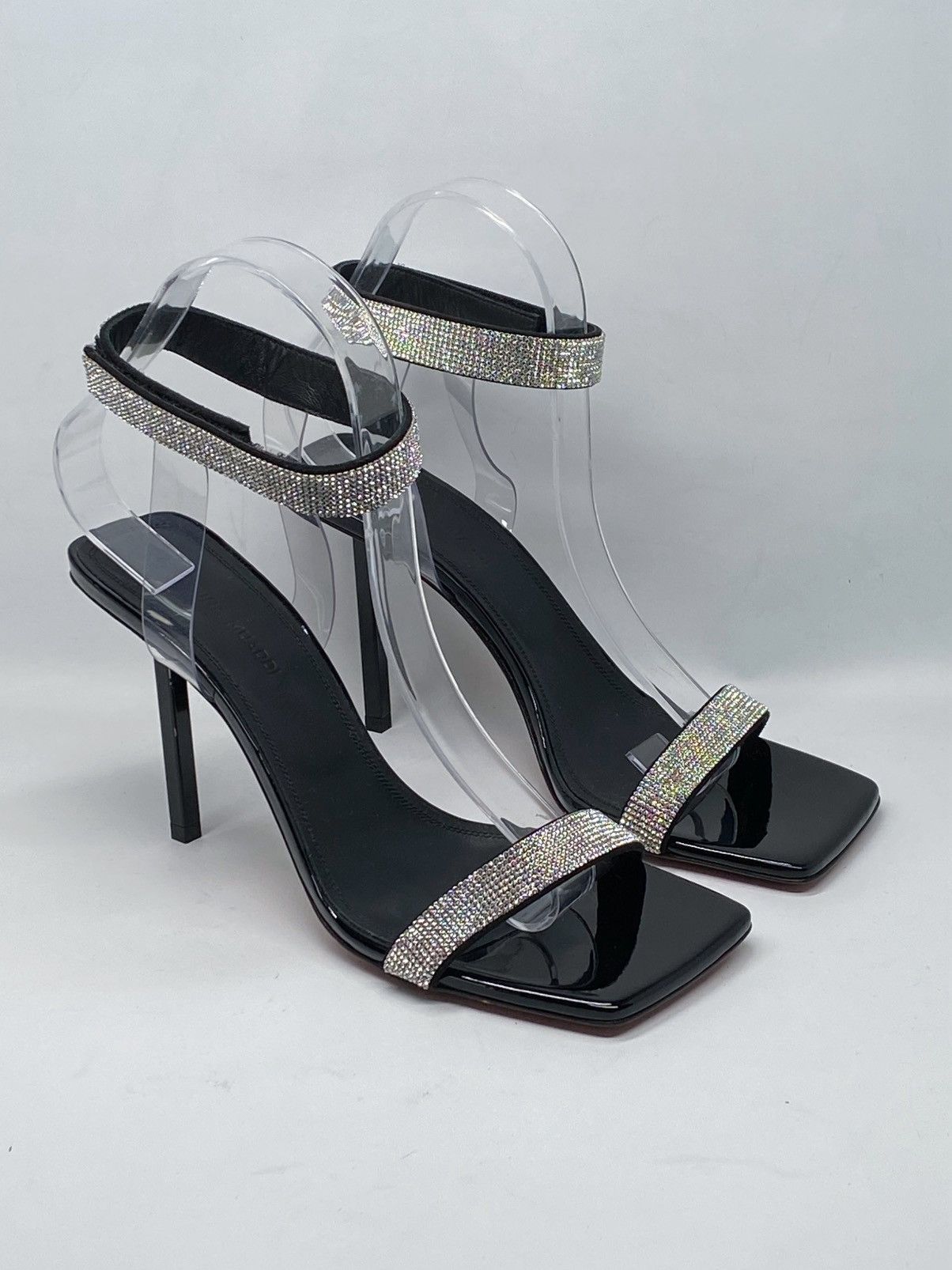 Amina Muaddi Amina Muaddi Rih 95mm crystal-embellished sandals size 36.5 Size US 6.5 / IT 36.5 - 5 Thumbnail