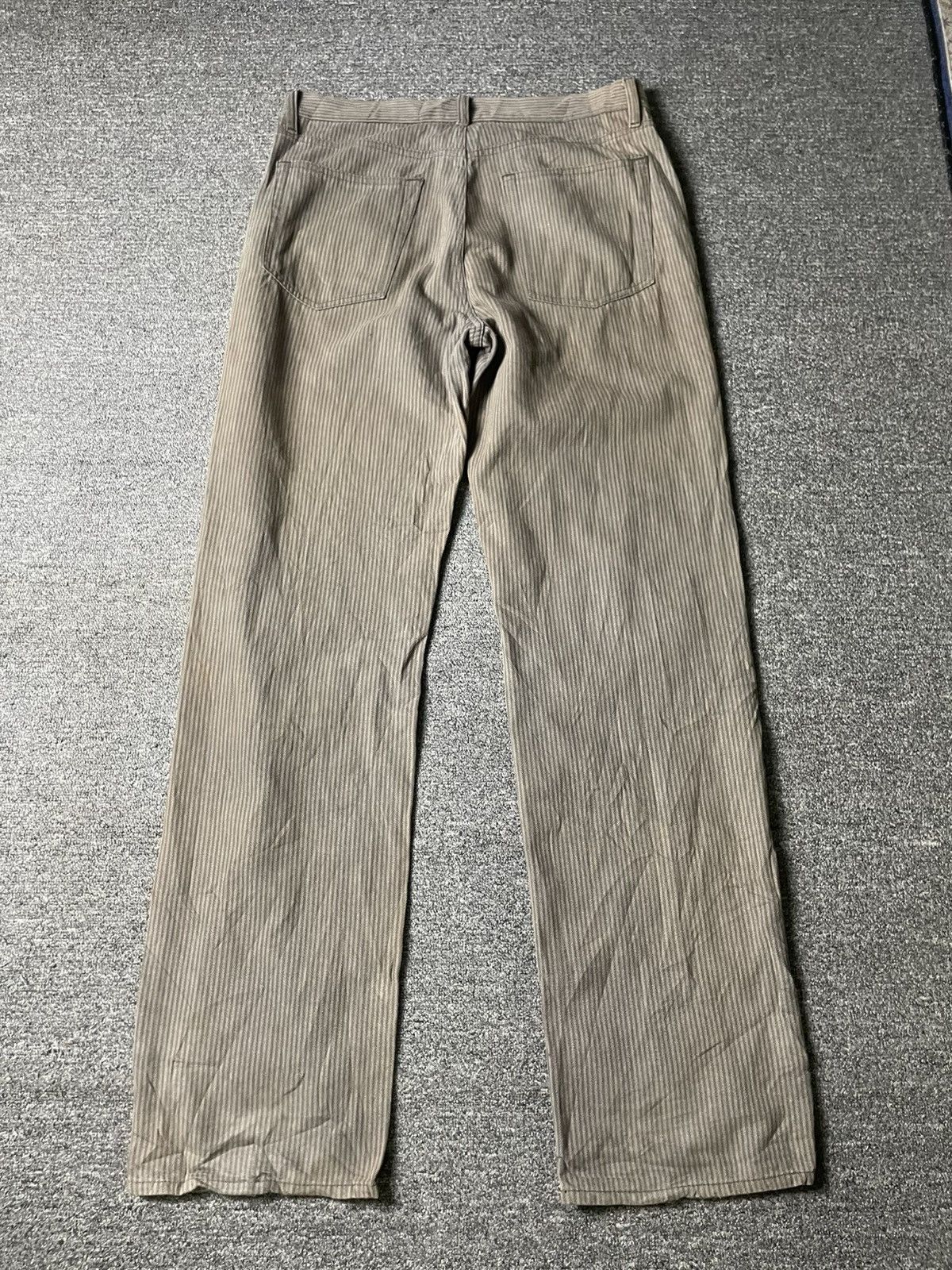 Japanese Brand × Vintage Vintage LOUIS CHAVLON Stripes Denim Pants (112) Size US 33 - 9 Thumbnail
