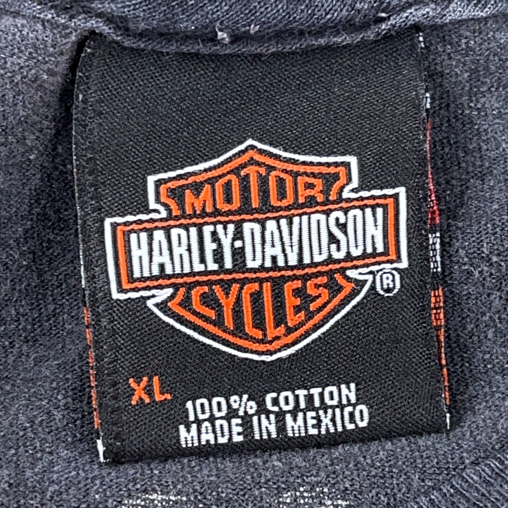 Harley Davidson VINTAGE Harley-Davidson Shirt Men XL T-Shirt Graphic Print Skull Grunge 80s 2000s USA Biker Logo Size US XL / EU 56 / 4 - 3 Thumbnail