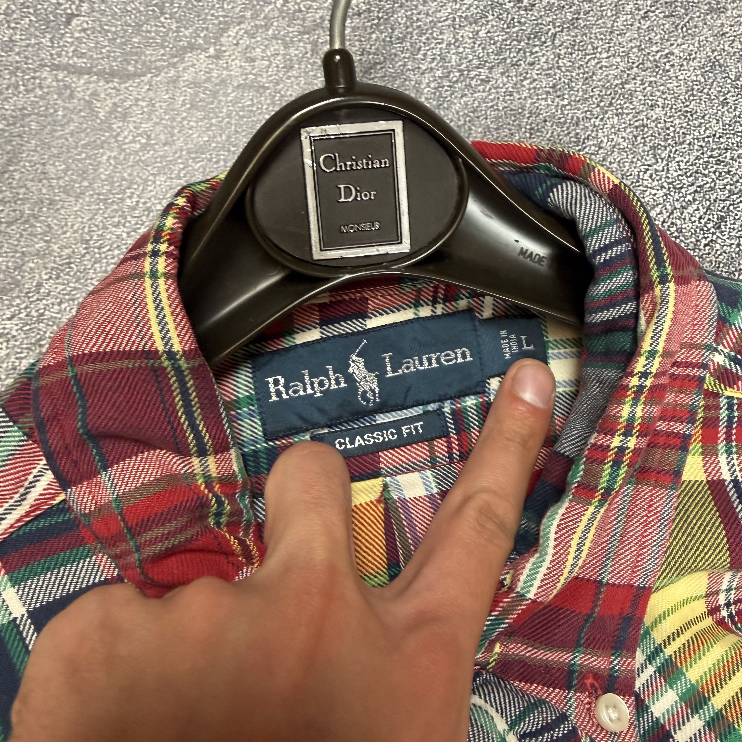 Polo Ralph Lauren Polo Ralph Lauren Plaid Shirt Men Multicolor Large Size US L / EU 52-54 / 3 - 3 Thumbnail