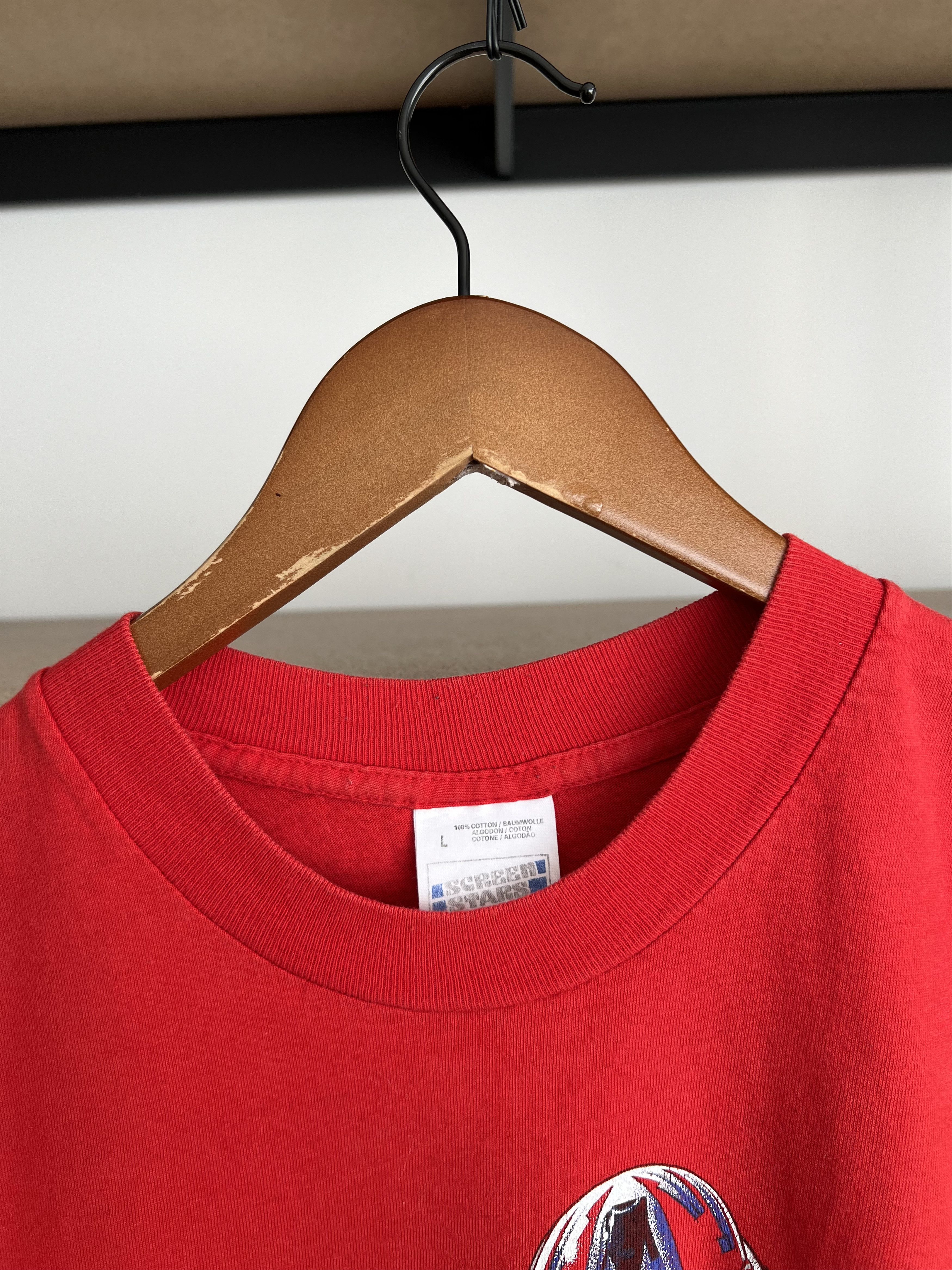 Vintage Vintage 90s Ducati 916 Superbike Moto Racing Red T-shirt Size US L / EU 52-54 / 3 - 9 Thumbnail