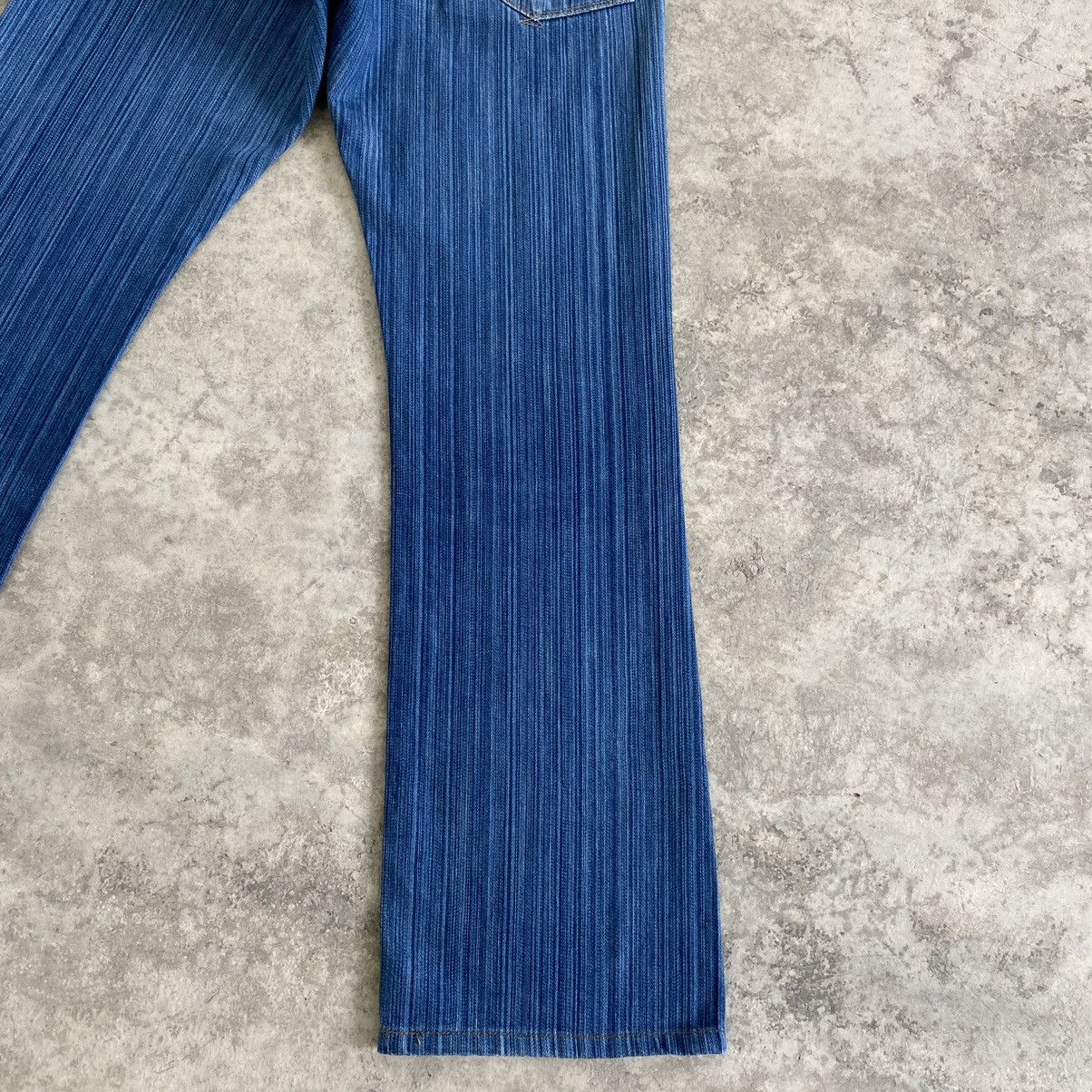 Japanese Brand Blue Way Japan Twill Striped Flared Denim Jeans Size US 28 / EU 44 - 17 Thumbnail
