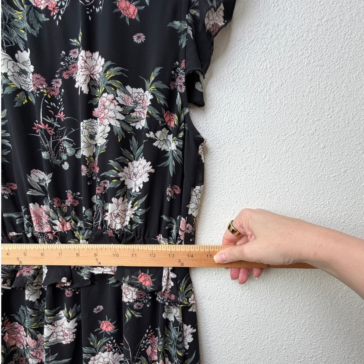 Other Laissez Faire Floral Midi Smocked Neck Ruffle Sleeveless Size S / US 4 / IT 40 - 13 Thumbnail