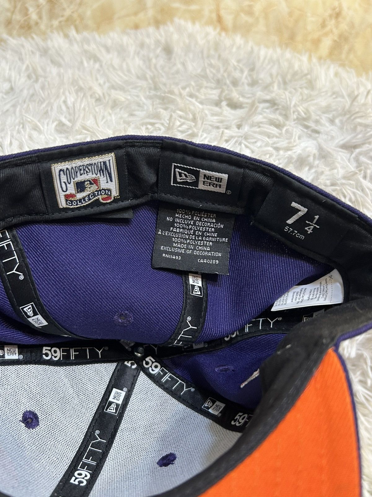 New Era Baltimore Orioles Hat club 7 1/4 59Fifty Purple All Star Size ONE SIZE - 9 Thumbnail