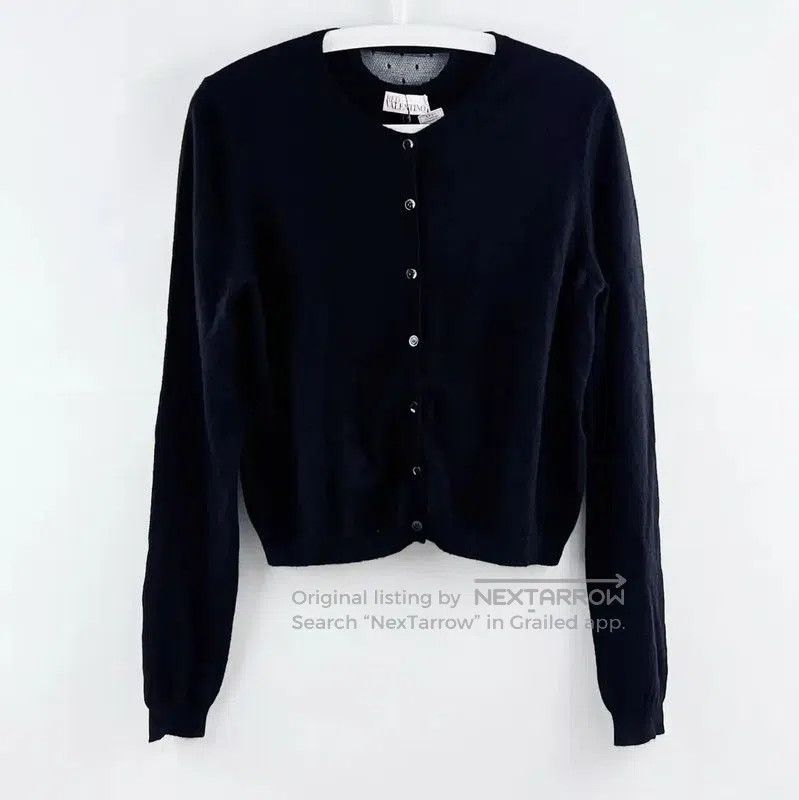 Valentino Valentino Women's Black Cardigan in Size L . Size L / US 10 / IT 46 - 1 Thumbnail