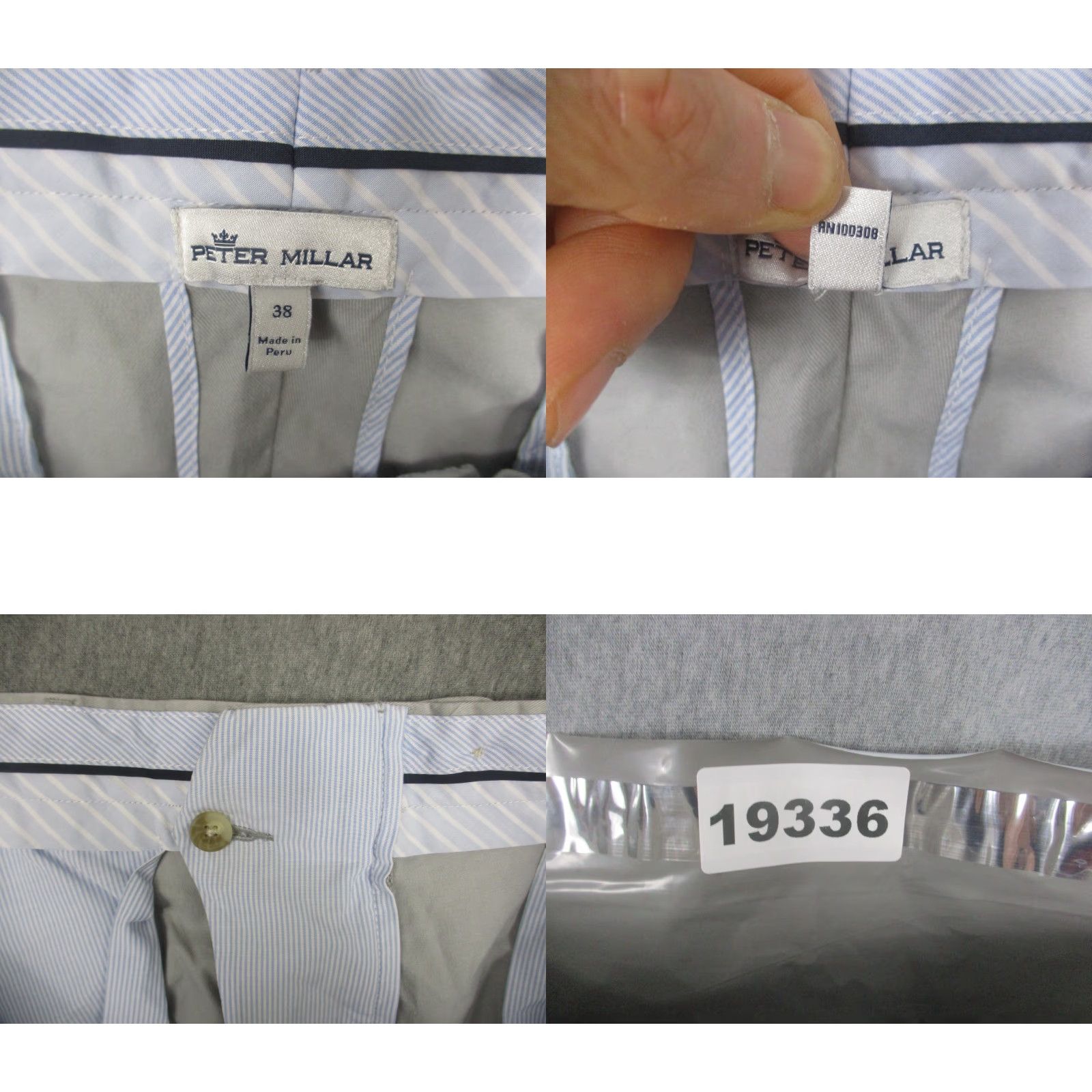 Peter Millar Peter Millar Pants Mens 38x36 Gray Soft Touch Twill Chino Stretch Casual MS19B48 Size US 38 / EU 54 - 9 Thumbnail