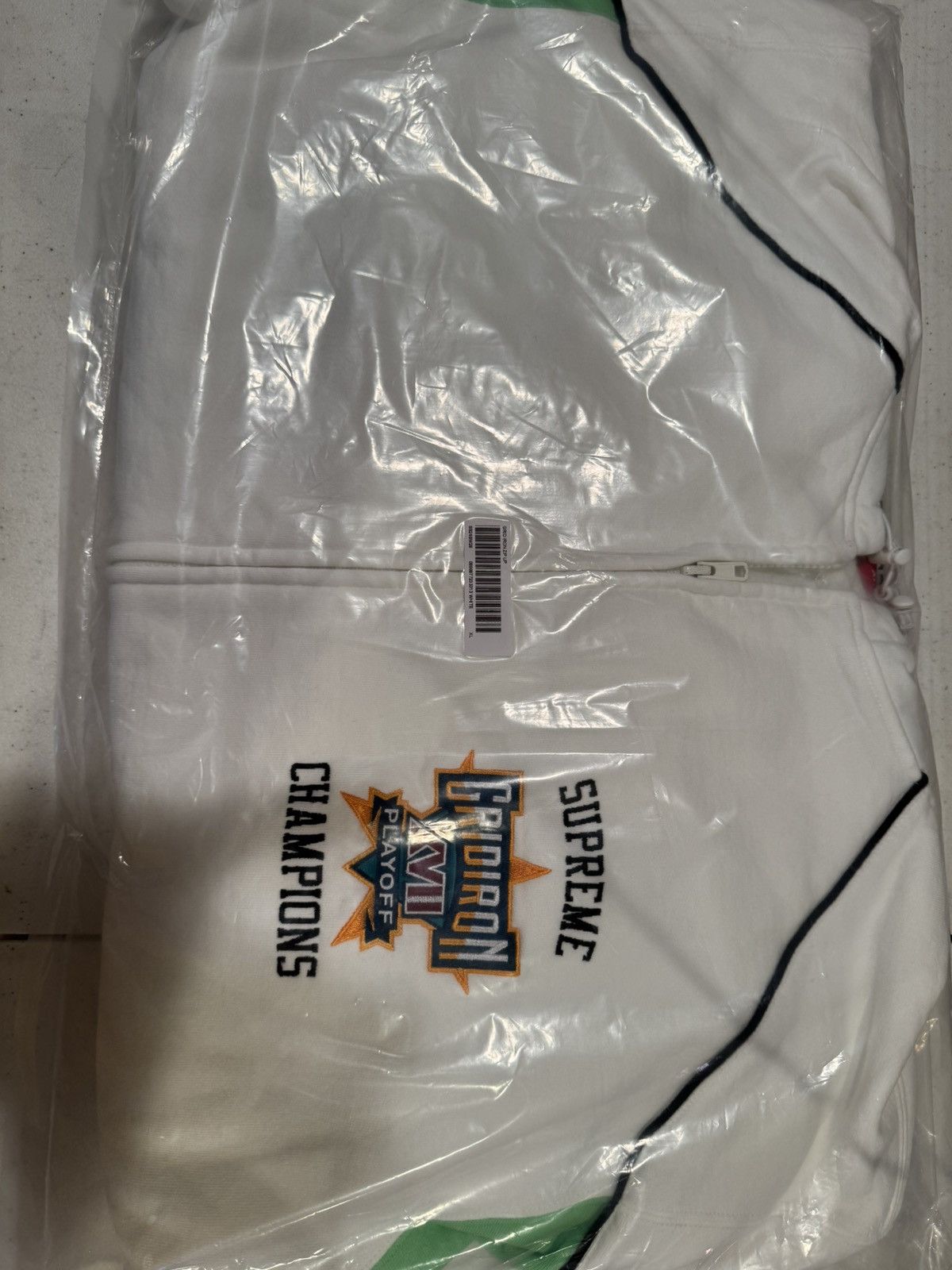 Supreme Supreme Playoffs Zip Up Hooded Sweatshirt Size US XL / EU 56 / 4 - 4 Thumbnail